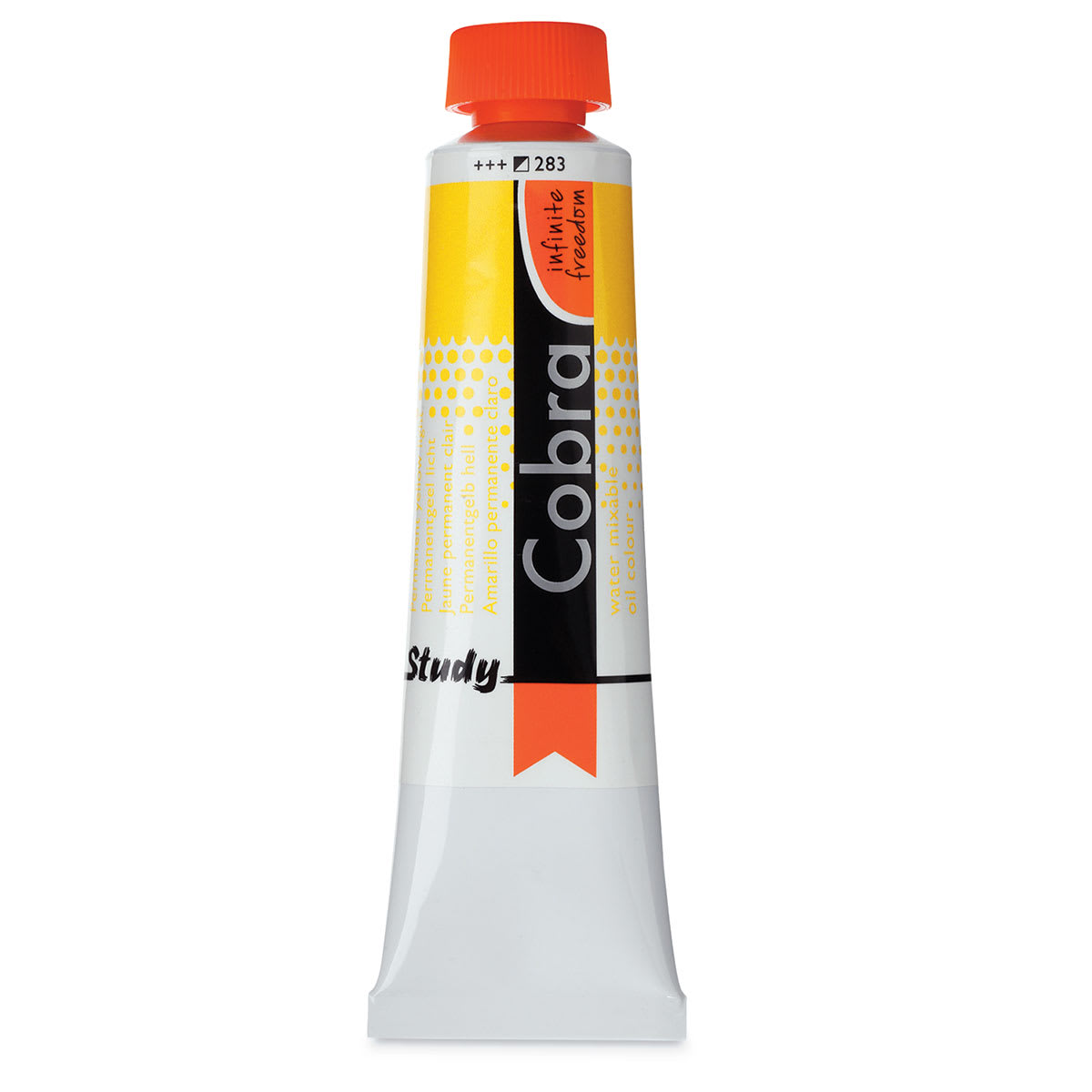 Royal Talens Cobra Study Water Mixable Oil Colors - Permanent Yellow Light, 40 ml tube