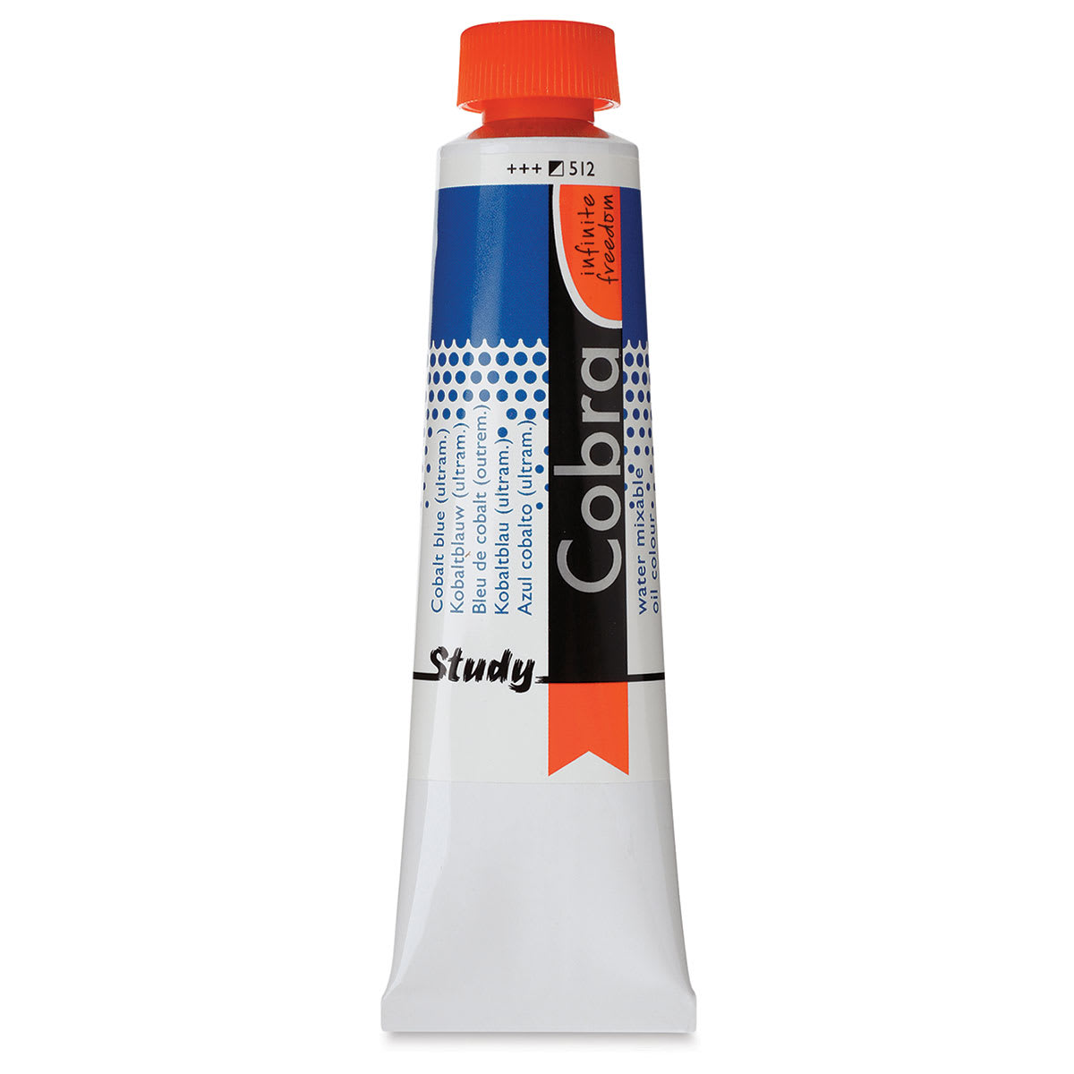 Royal Talens Cobra Study Water Mixable Oil Colors - Cobalt Blue (Ultramarine), 40 ml tube