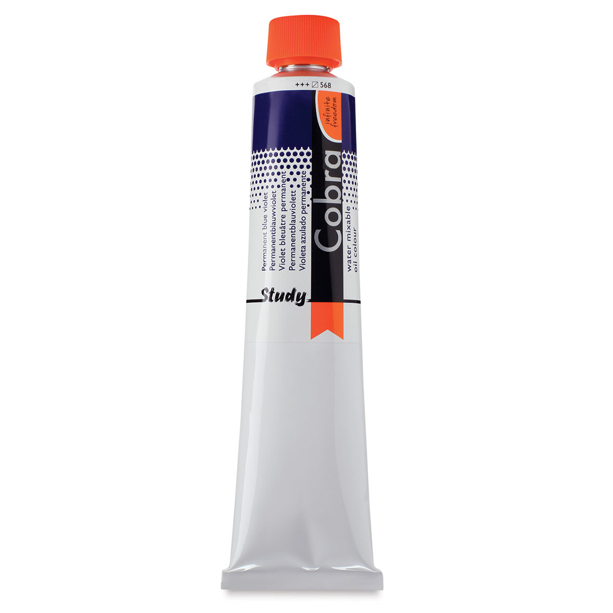 Royal Talens Cobra Study Water Mixable Oil Colors - Permanent Blue Violet, 200 ml tube
