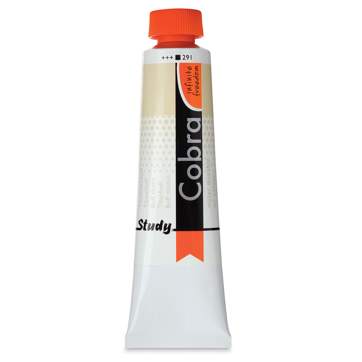 Royal Talens Cobra Study Water Mixable Oil Colors - Titanium Buff, 40 ml tube