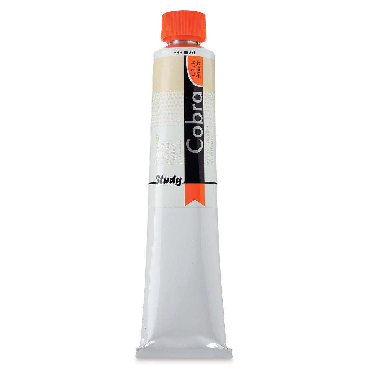 Royal Talens Cobra Study Water Mixable Oil Colors - Titanium Buff, 200 ml tube