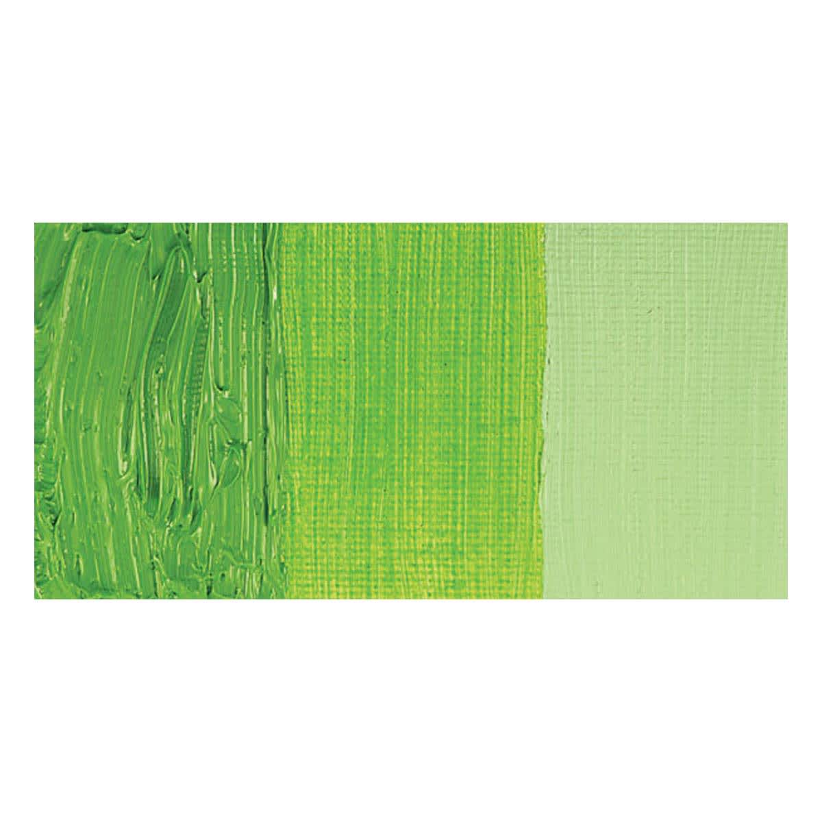 Royal Talens Cobra Study Water Mixable Oil Paint - Permanent Green Light swatch