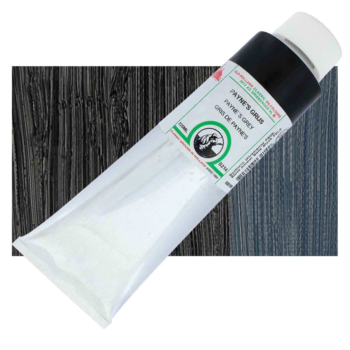 Old Holland Classic Oil Color - Payne's Grey, 225 ml tube and swatch