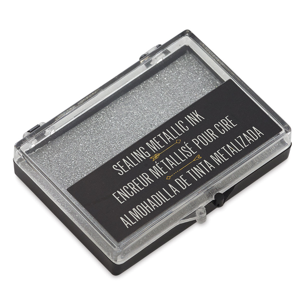 Manuscript Metallic Ink Pads - Silver Ink pad shown closed
