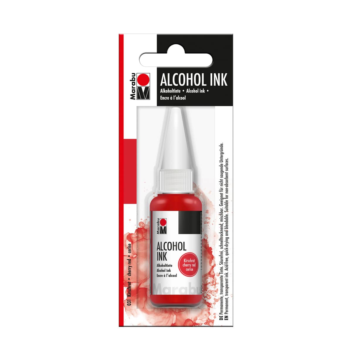 Alcohol Ink Cherry Red