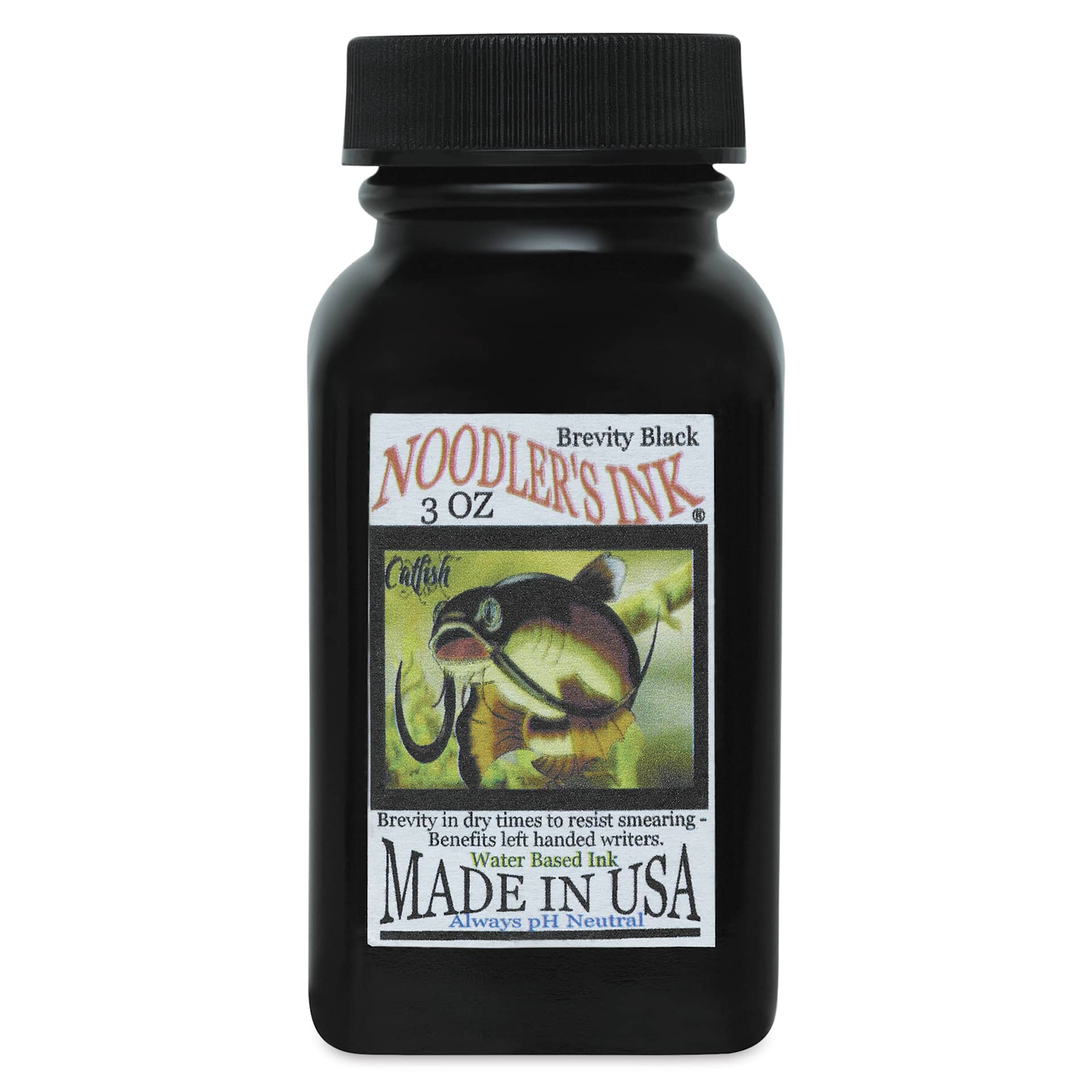 Noodler's Ink Fountain Pen Ink - Brevity Black, bottle