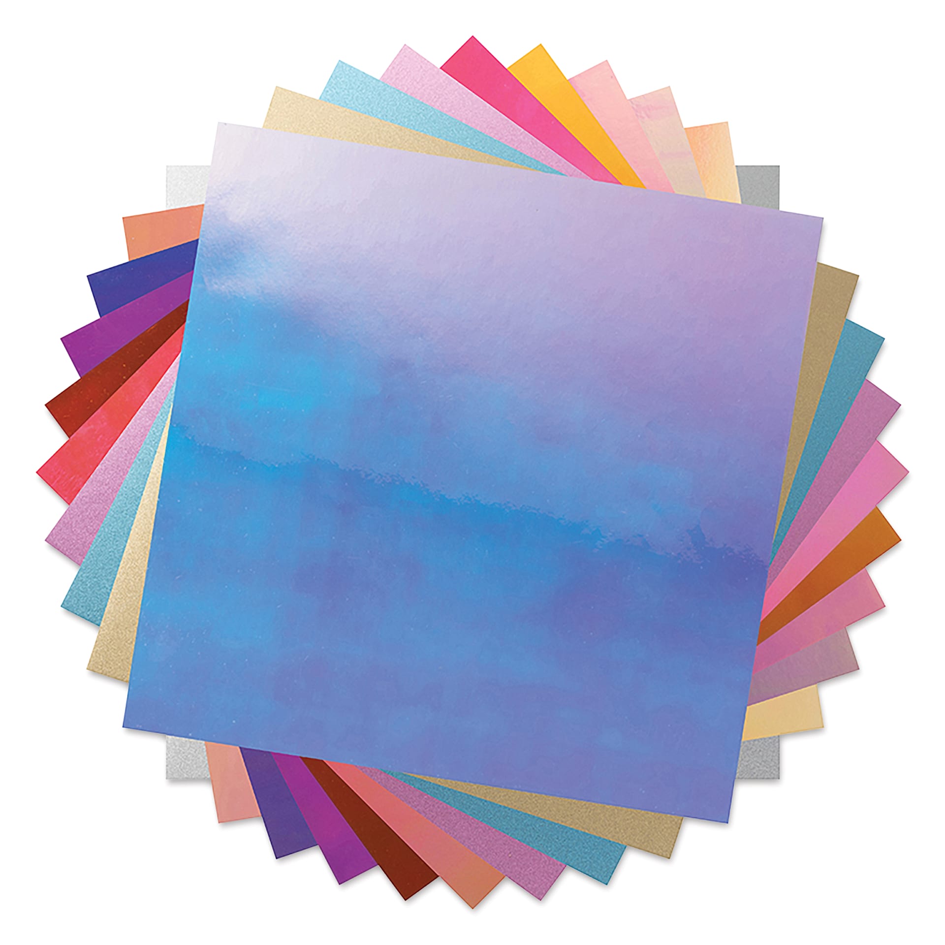 Craft Express Vinyl Sheets - Two Toned, Assorted Colors, 12" x 12", Set of 10 (sheet spiral)