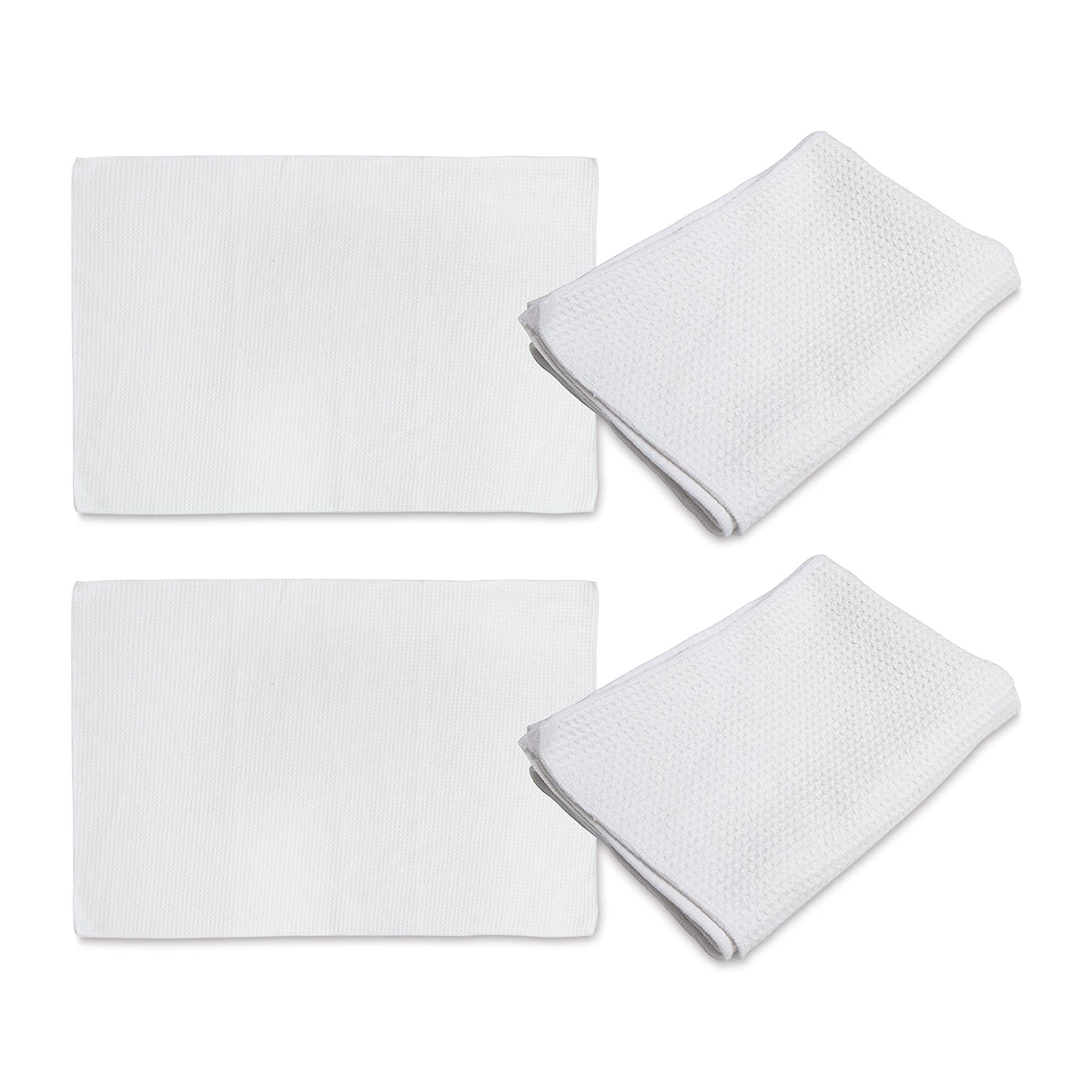 Craft Express Sublimation Printing Towels - Waffle Kitchen Towel, 16" x 24", Pkg of 4 (out of packaging)