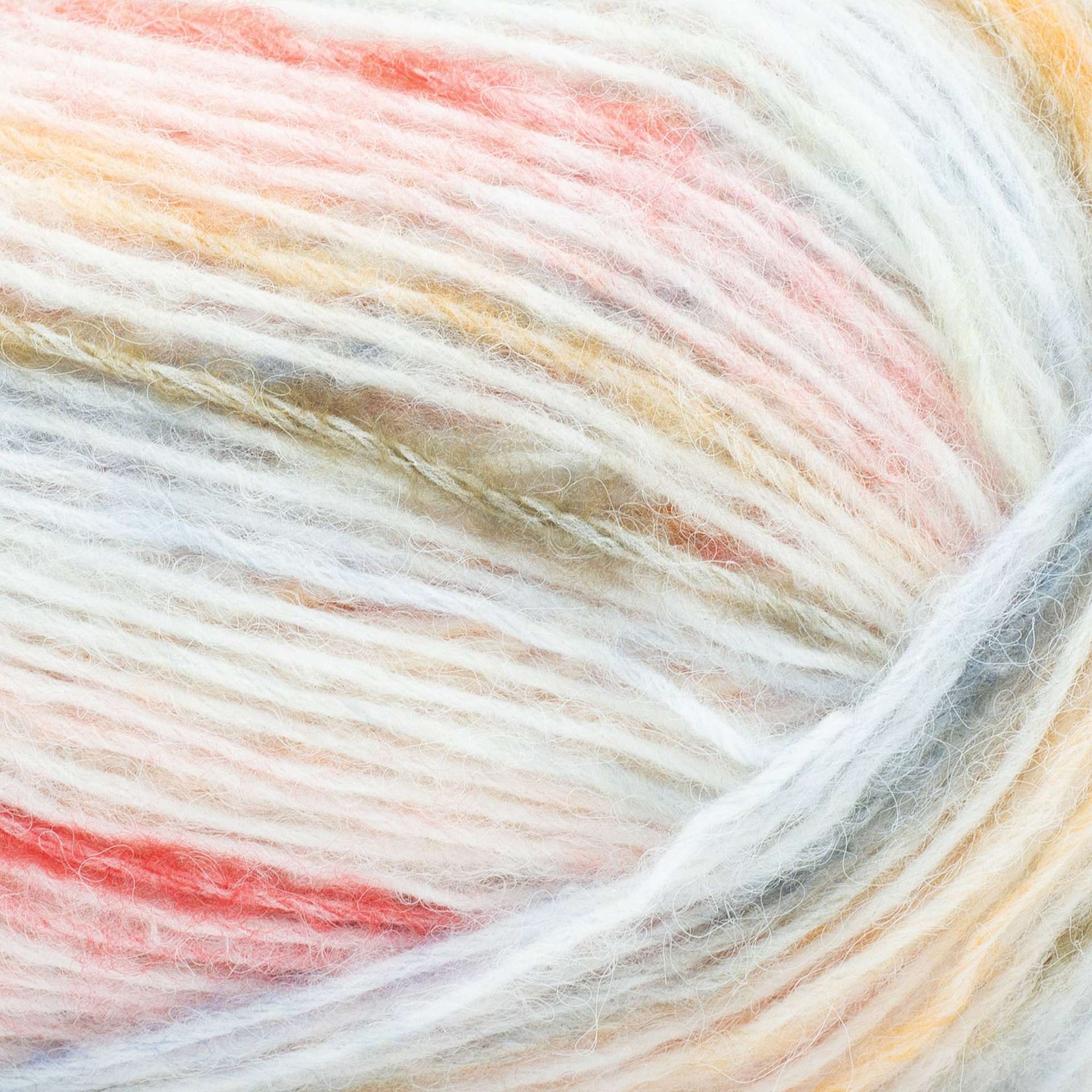 Lion Brand Scarfie Lite Yarn - Tartan, close-up