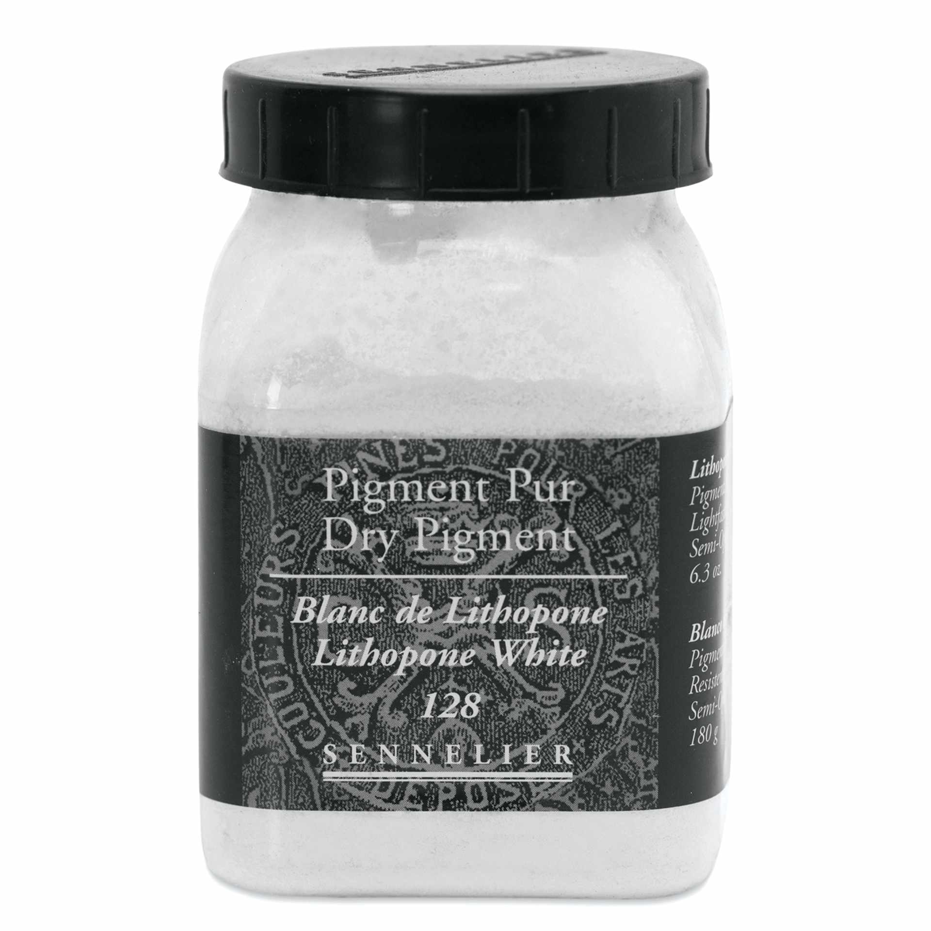 Sennelier Dry Pigment - Lithopone White, 180 g jar