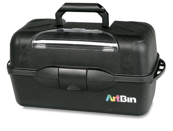 ArtBin Essentials Box - XL Art/Craft Box, Three Trays (closed, front view)