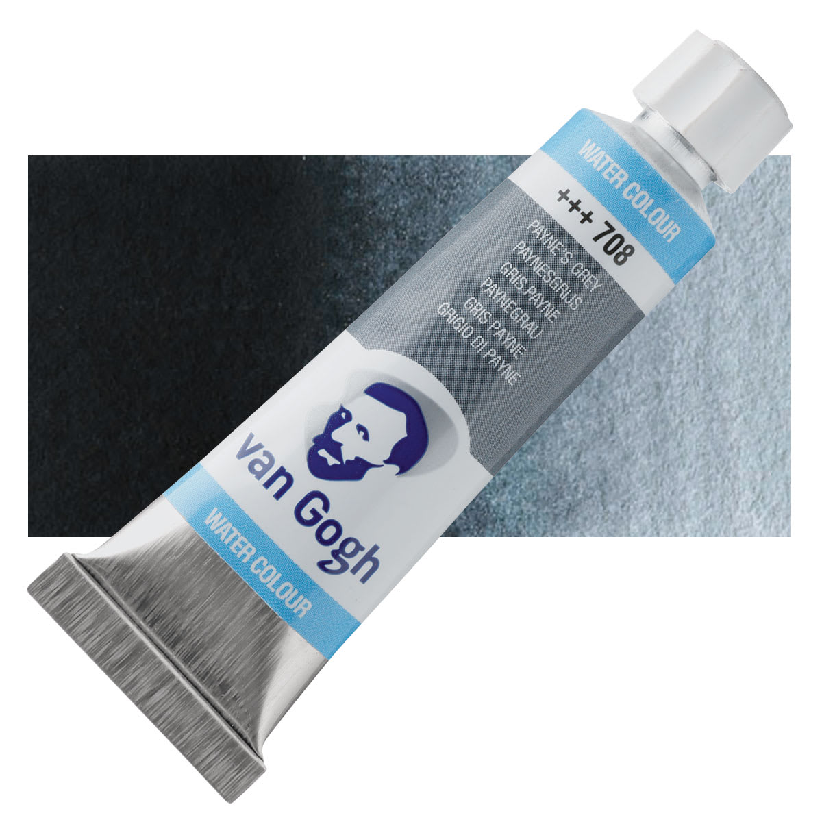 Van Gogh Watercolor - Payne's Grey, 10 ml tube and swatch
