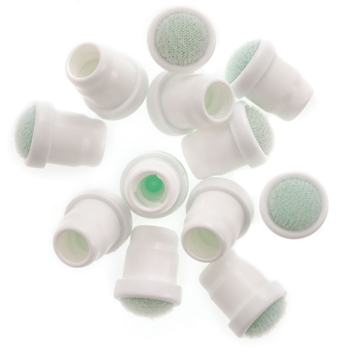 Handy Art Empty Marker Bottles - 12 Replacement Dauber Tips shown loose