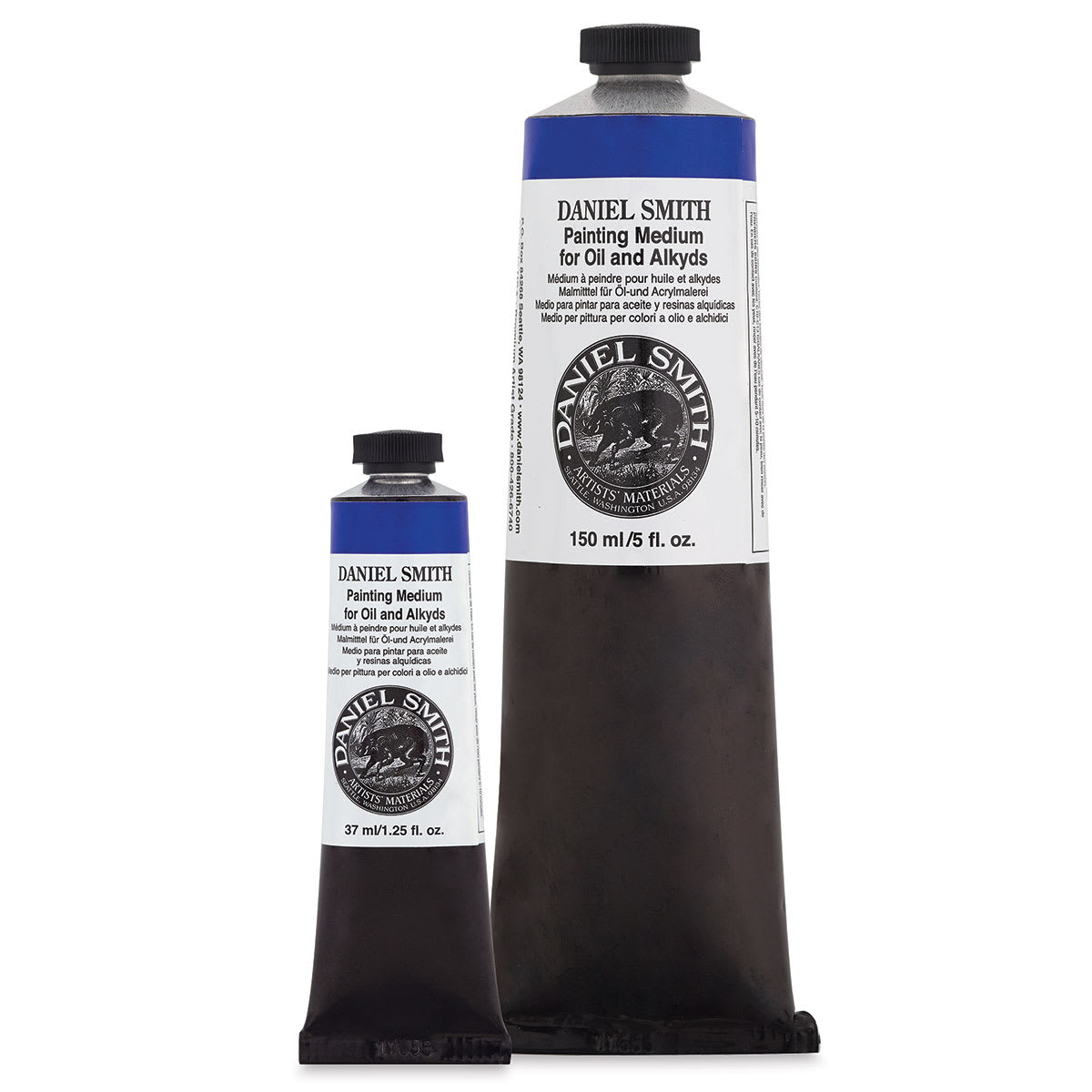 Daniel Smith Painting Medium - Two sizes of Painting Medium tubes upright
