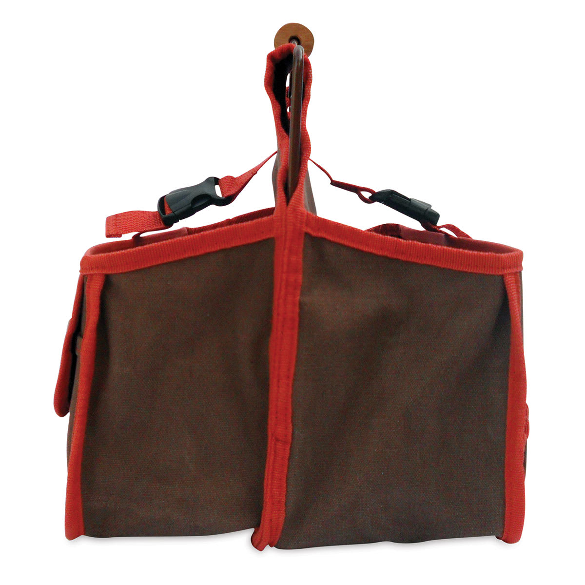 Xiem Studio Art Bag - Side end view showing handle and straps