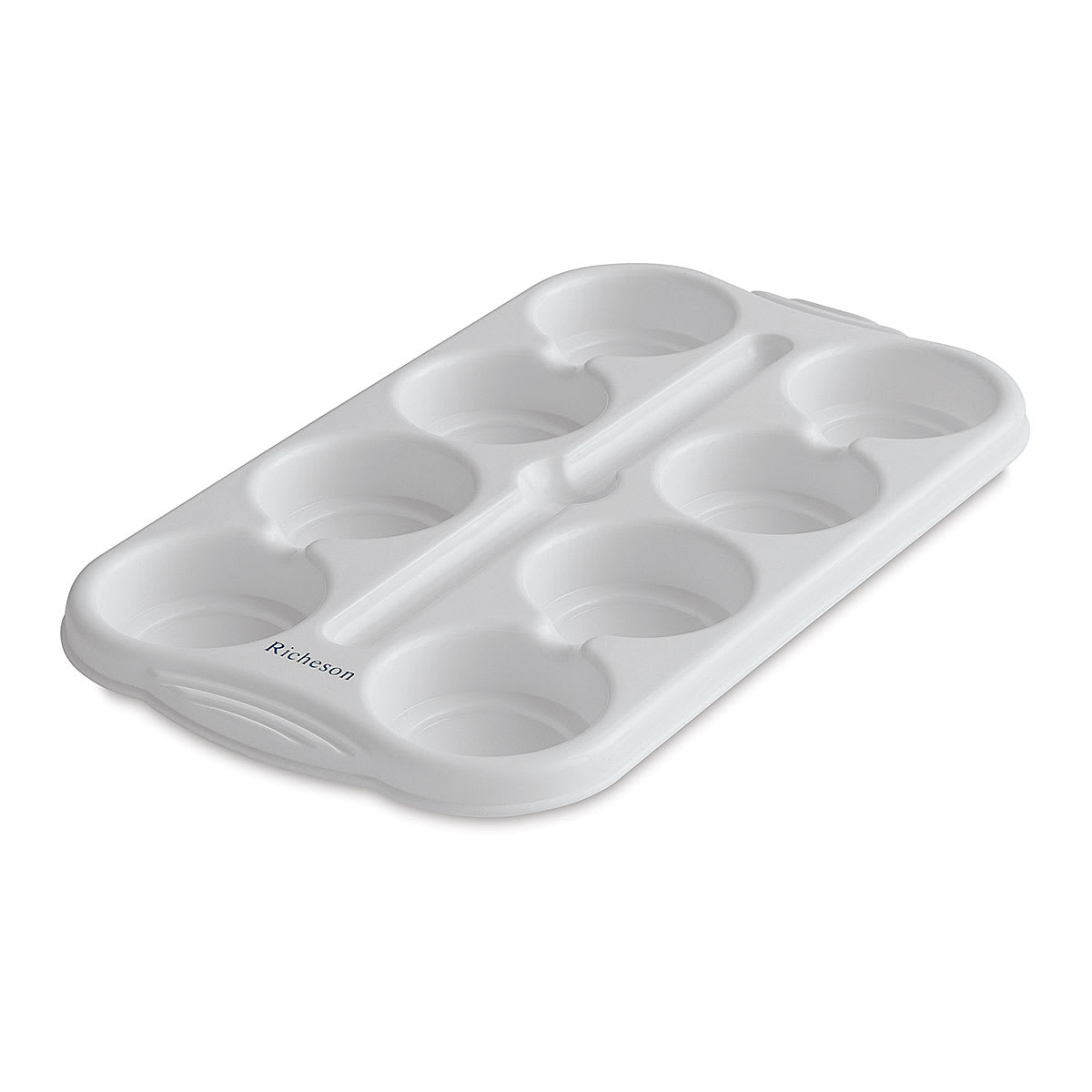 Richeson Tempera Cake Trays - Angled view of 8 Well Tempera Cake tray
