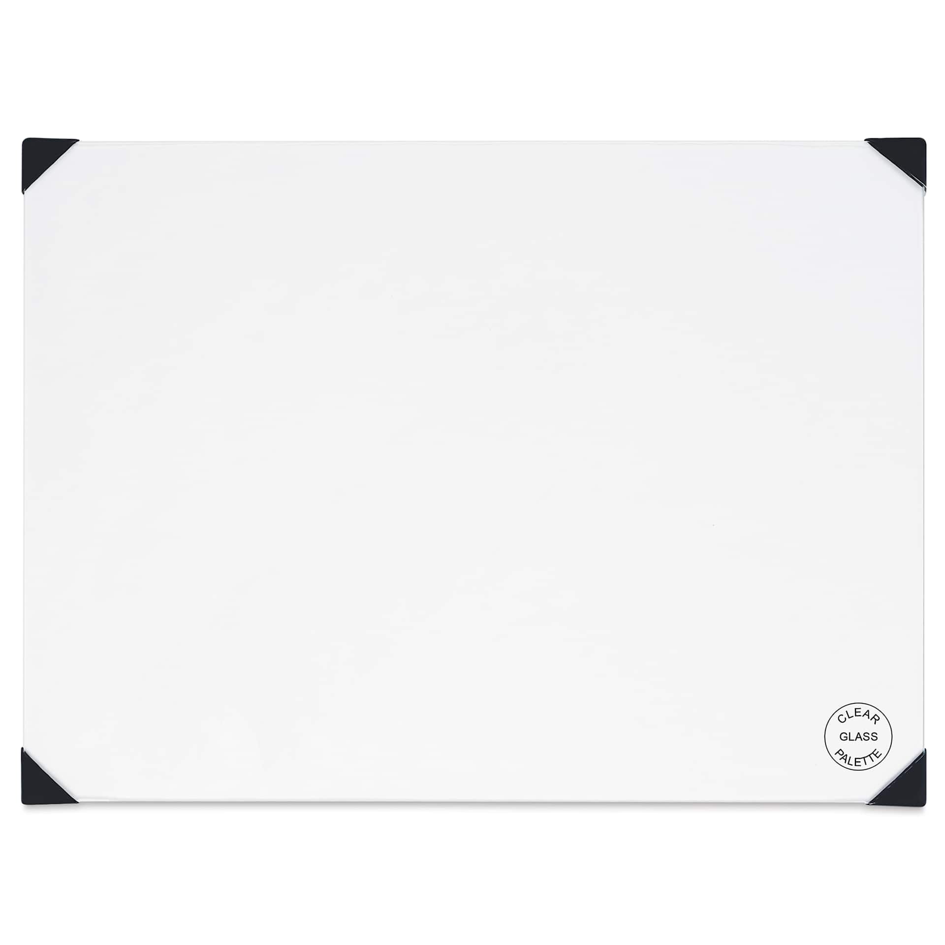 New Wave Posh Glass Tabletop Palette - 12" x 16", Clear