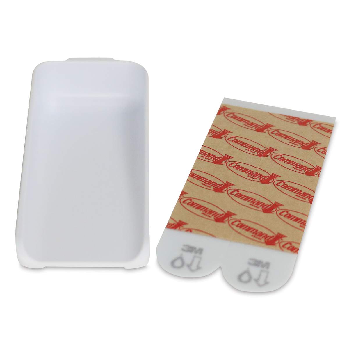 3M Command Canvas Hangers - Front and back pieces of 2 hangers shown
