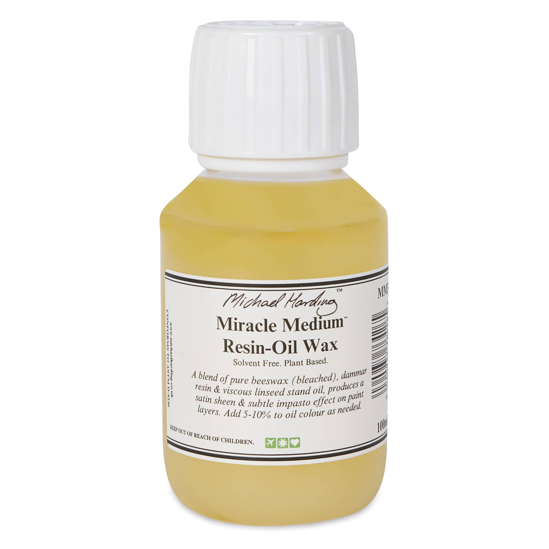 Michael Harding Resin-Oil Wax Miracle Medium - 100 ml - back