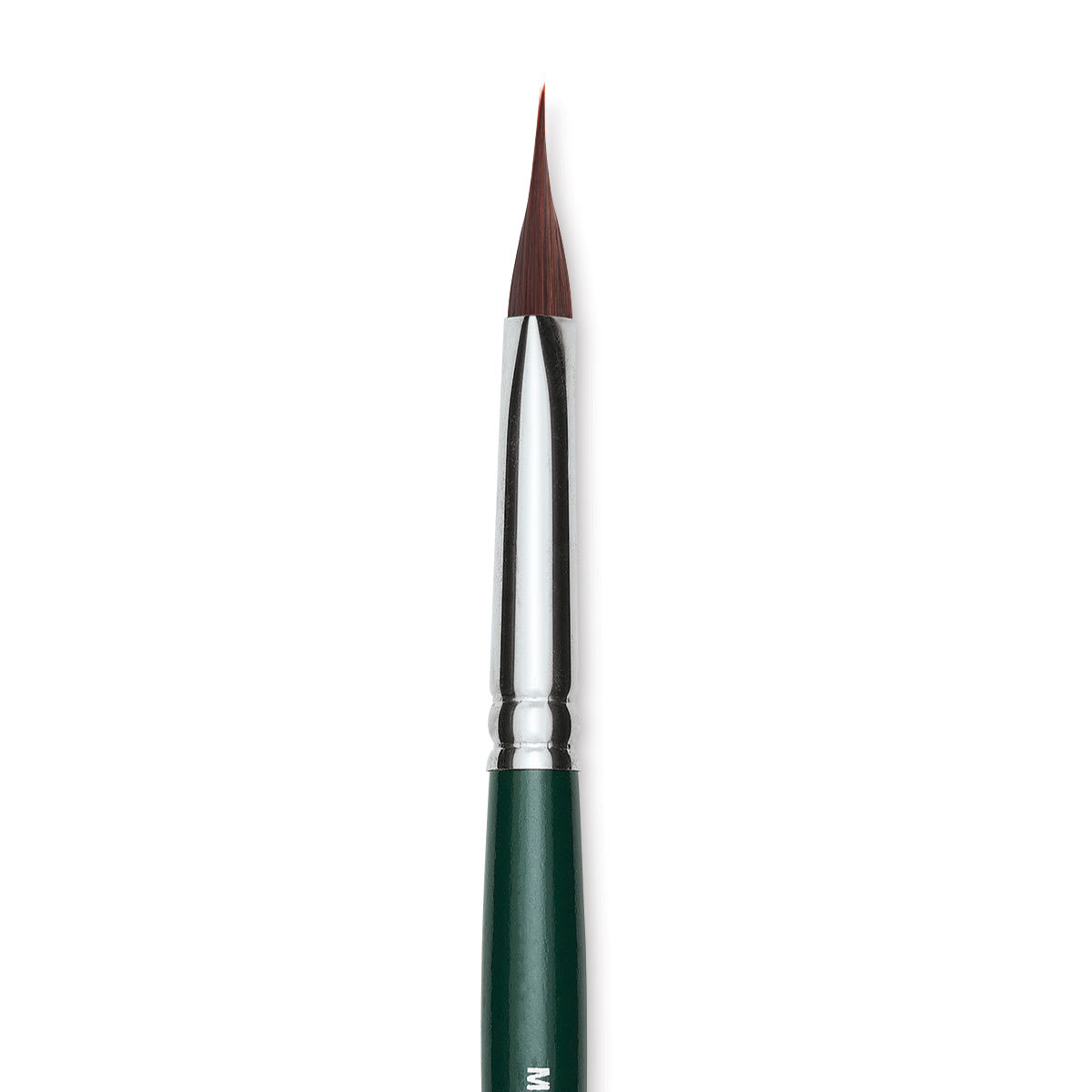 Silver Brush Ruby Satin Synthetic Brush - Pointed Triangle, Medium, Short Handle close-up