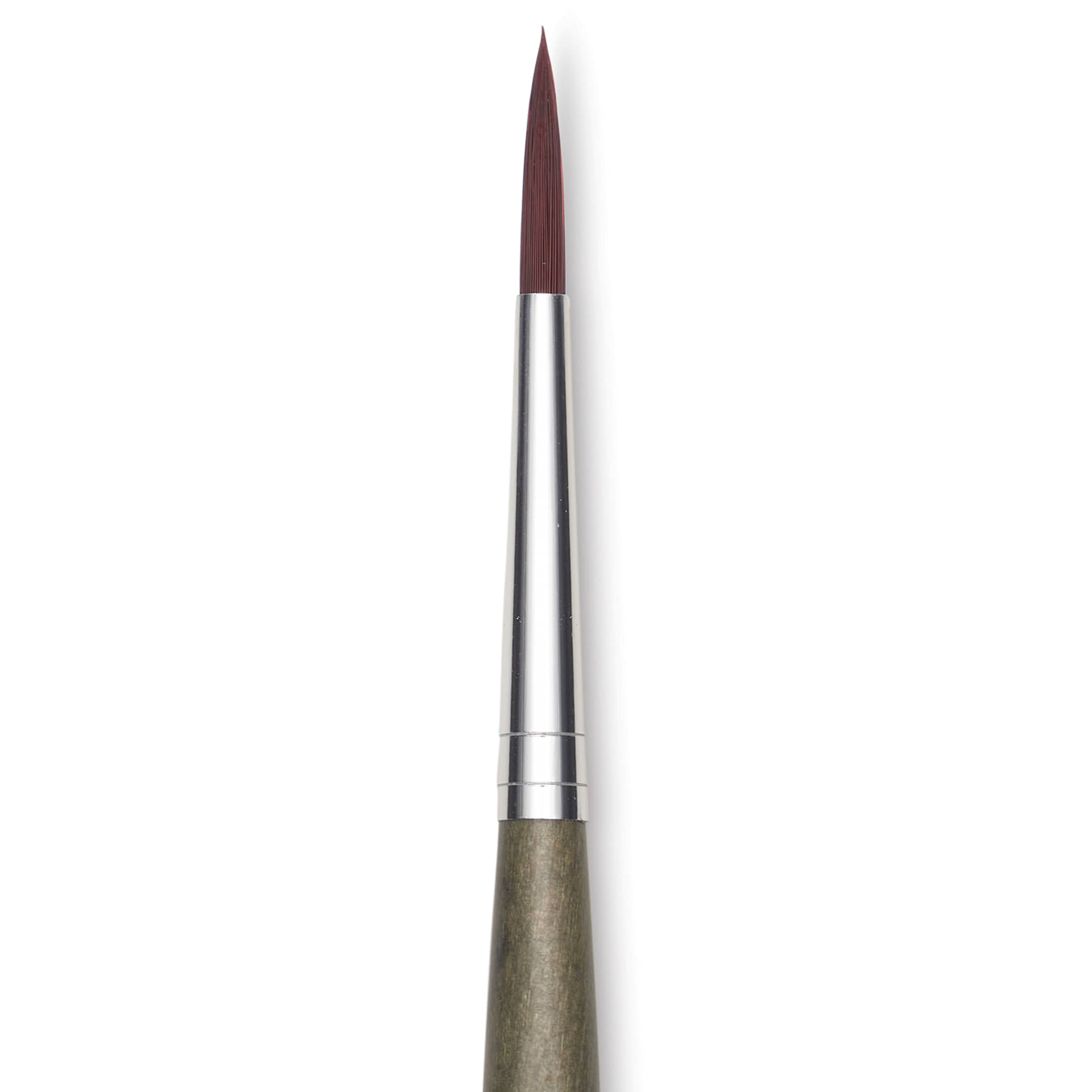 Da Vinci Forte Synthetic Brush - Round, Short Handle, Size 4, close-up