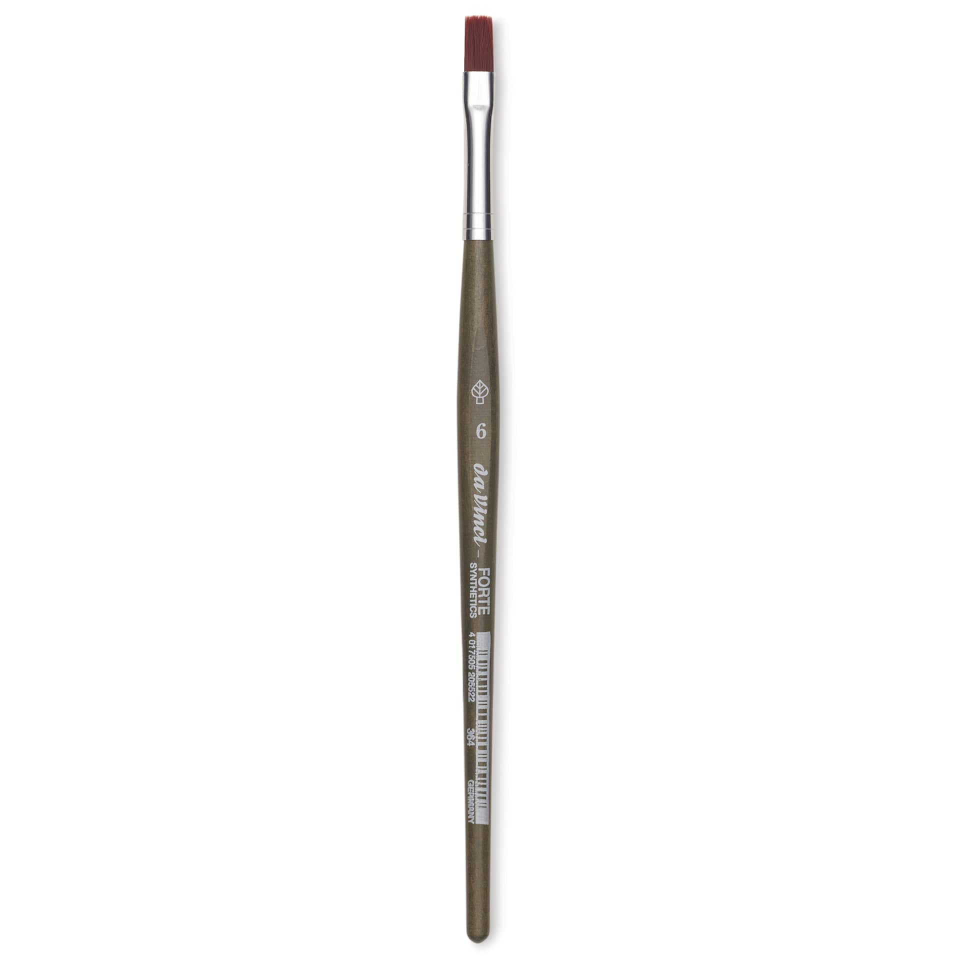 Da Vinci Forte Synthetic Brush - Bright, Short Handle, Size 6