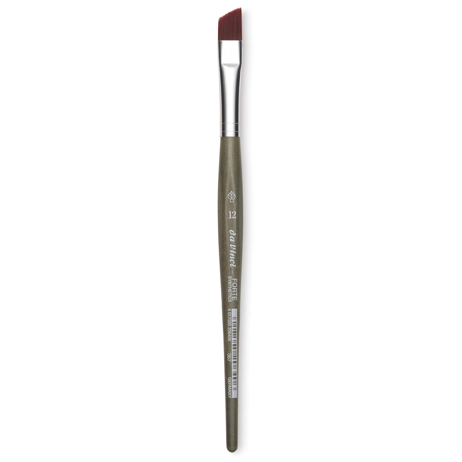 Da Vinci Forte Synthetic Brush - Slant, Short Handle, Size 12