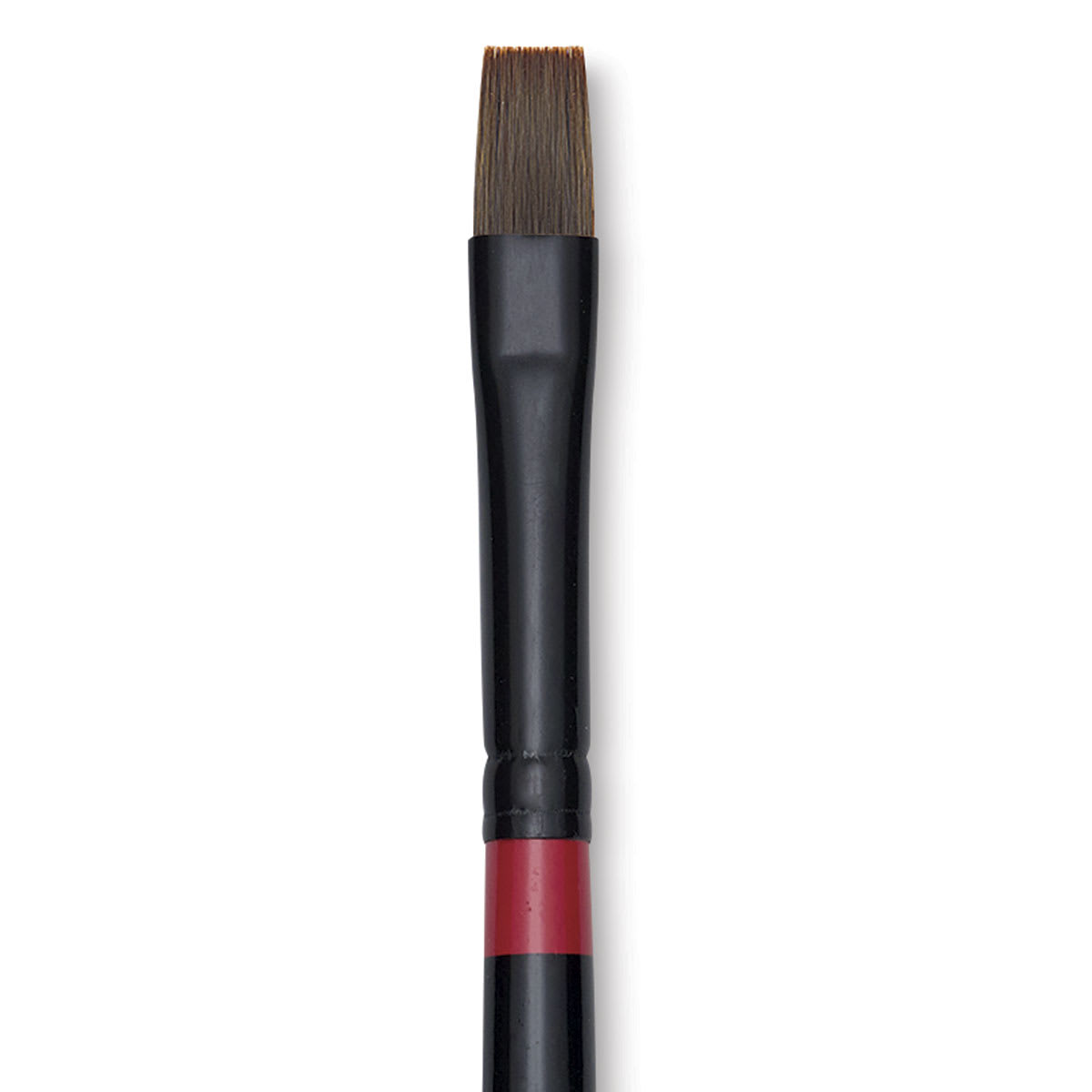 Utrecht Manglon Synthetic Brush - Bright, Size 8, Long Handle close-up