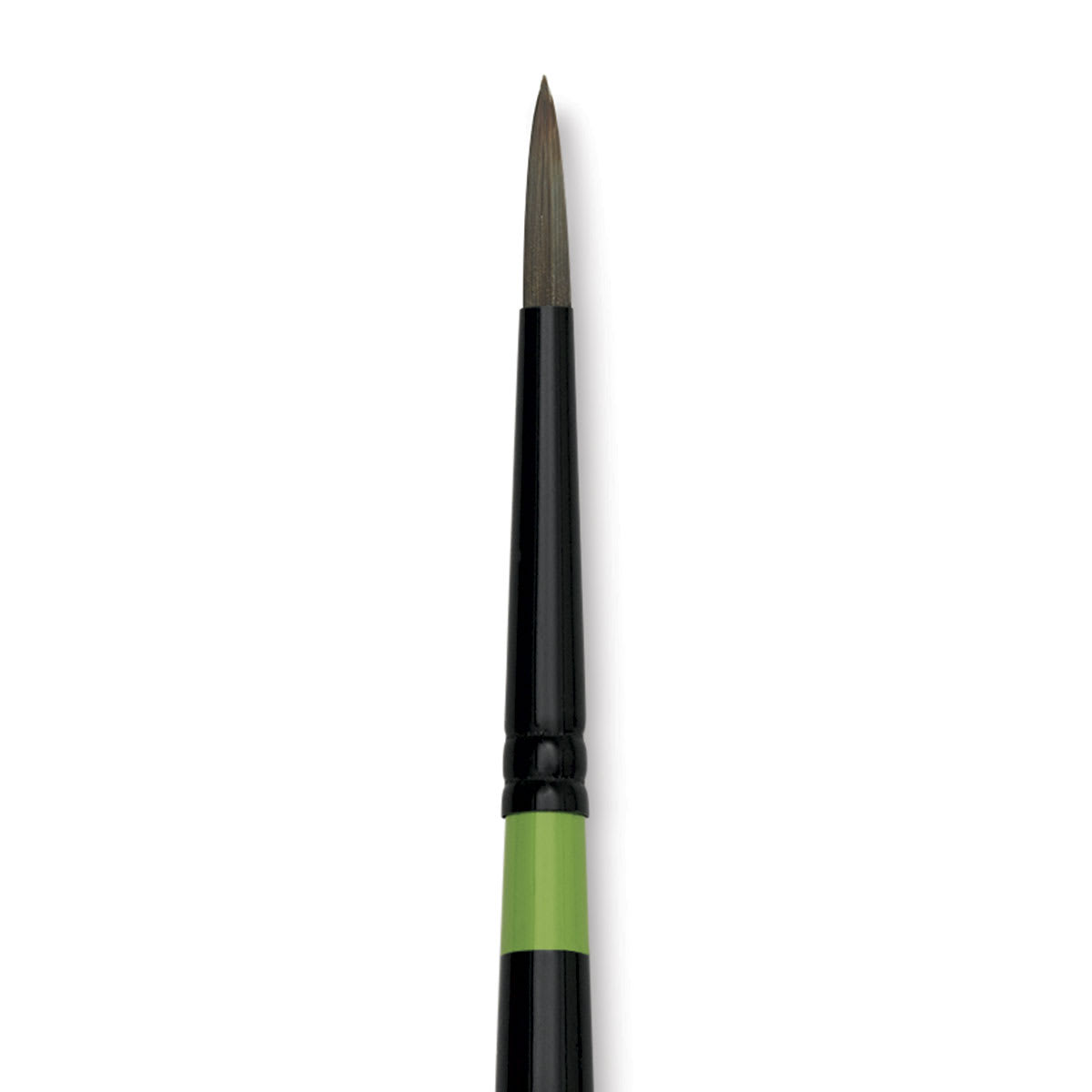 Utrecht Manglon Synthetic Brush-Round, Size 10, Long Handle close-up