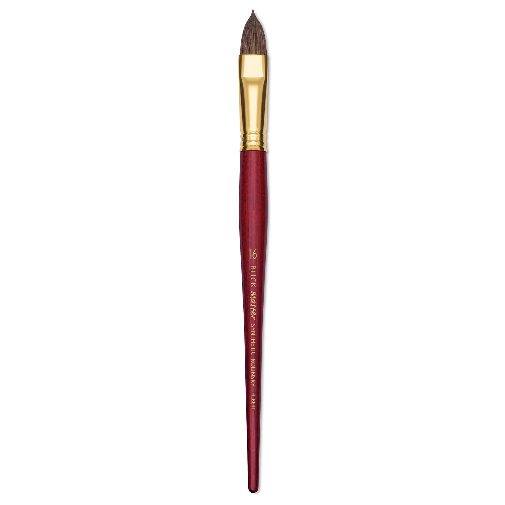 Blick Master Synthetic Kolinsky Brush - Short Handle, Filbert, Size 16
