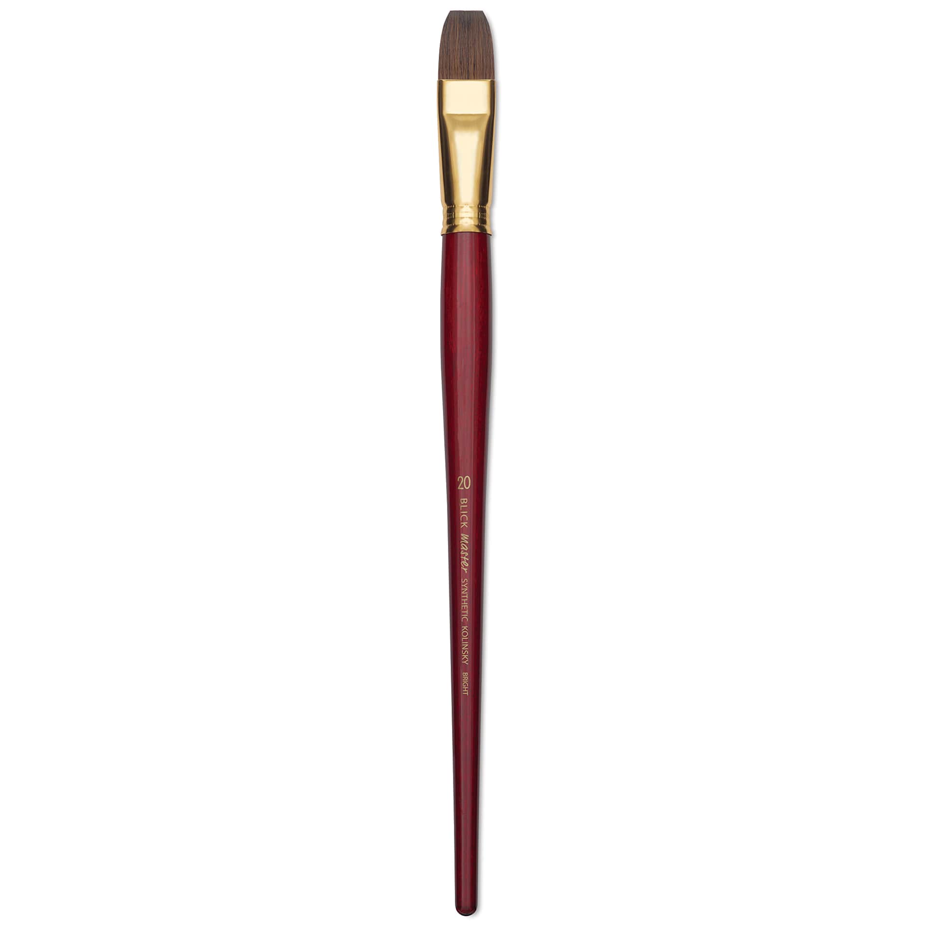 Blick Master Synthetic Kolinsky Brush - Long Handle, Bright, Size 20