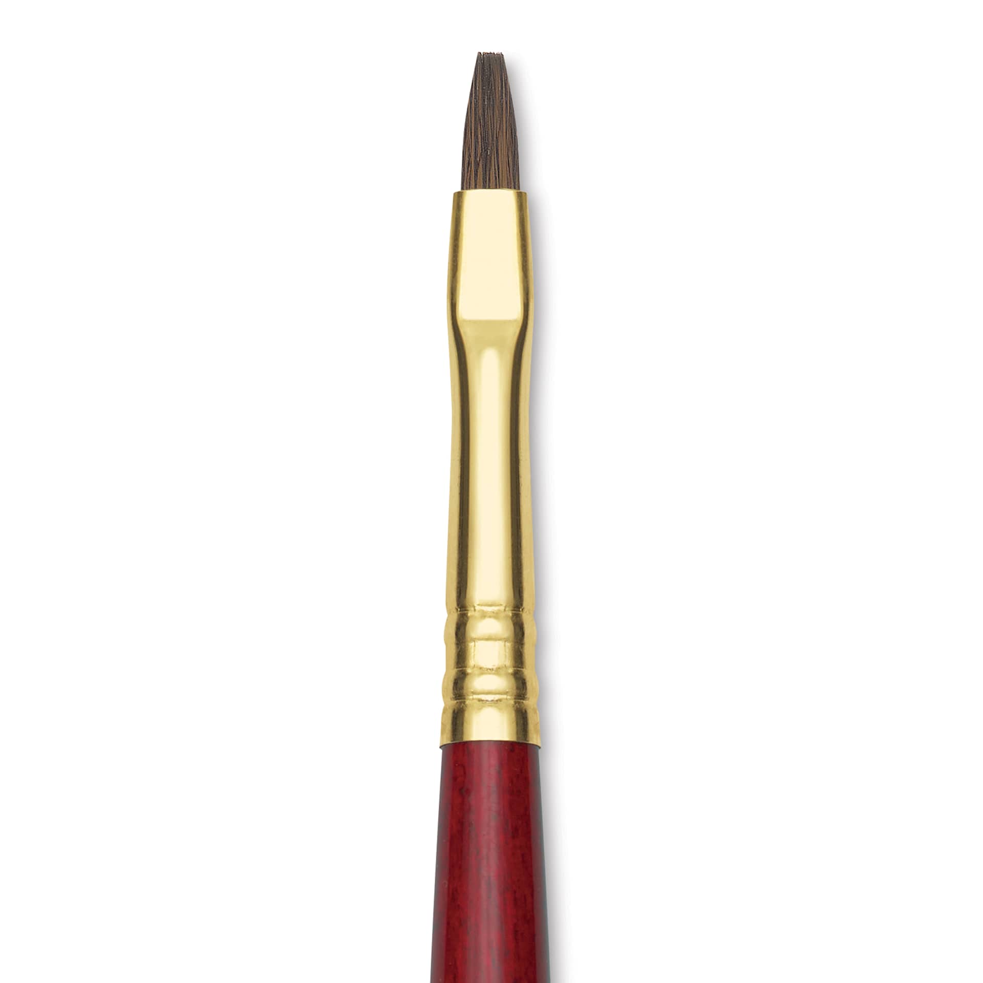 Blick Master Synthetic Kolinsky Brush - Short Handle, Bright, Size 4, close-up