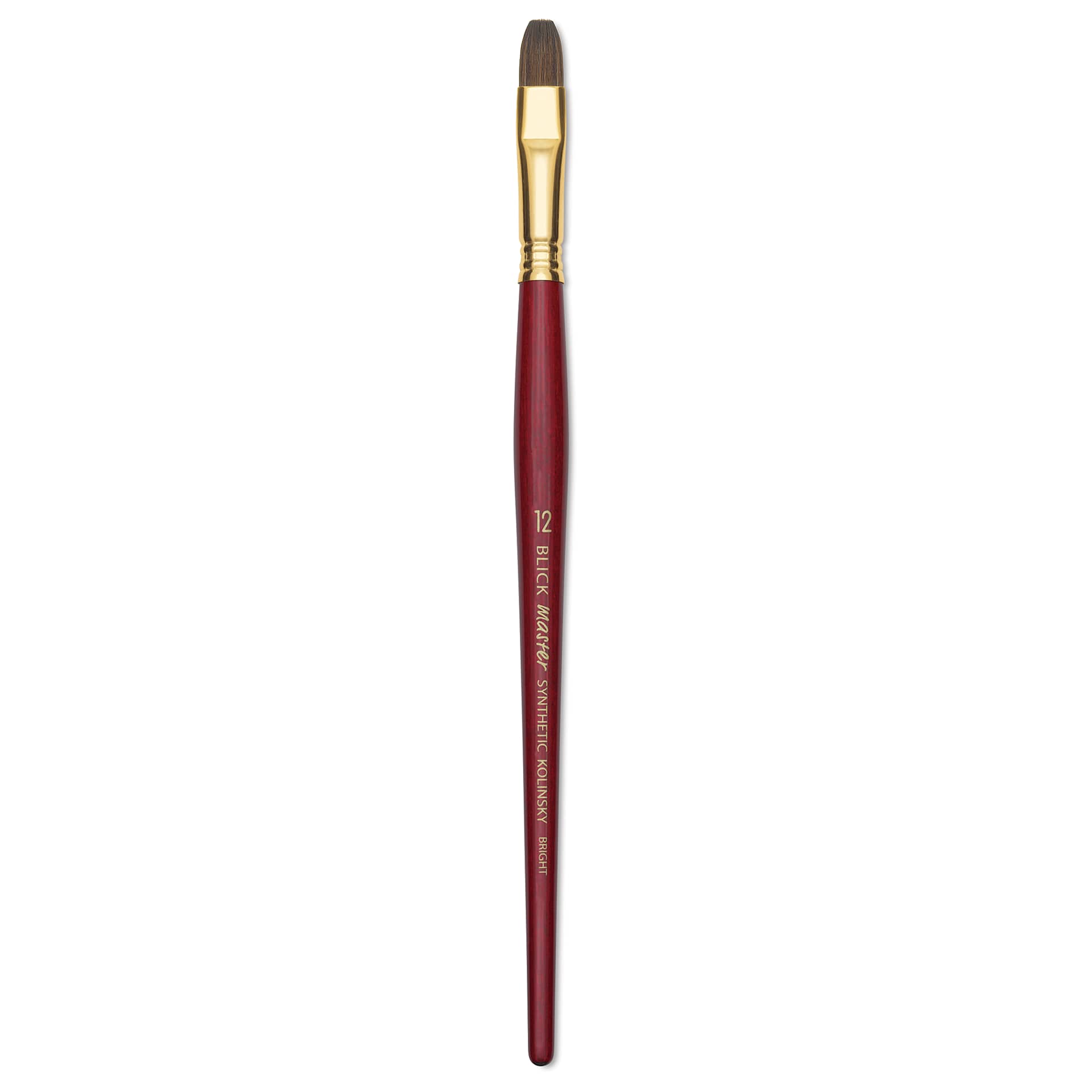 Blick Master Synthetic Kolinsky Brush - Short Handle, Bright, Size 12