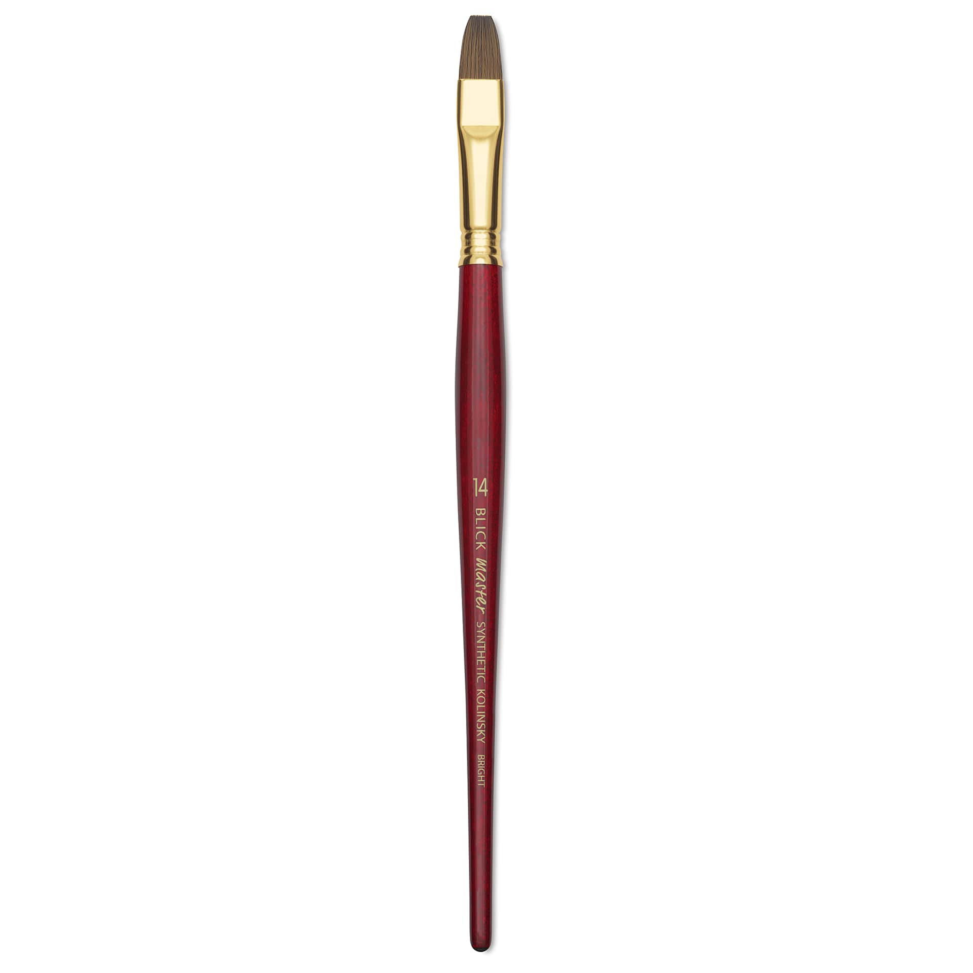 Blick Master Synthetic Kolinsky Brush - Short Handle, Bright, Size 14