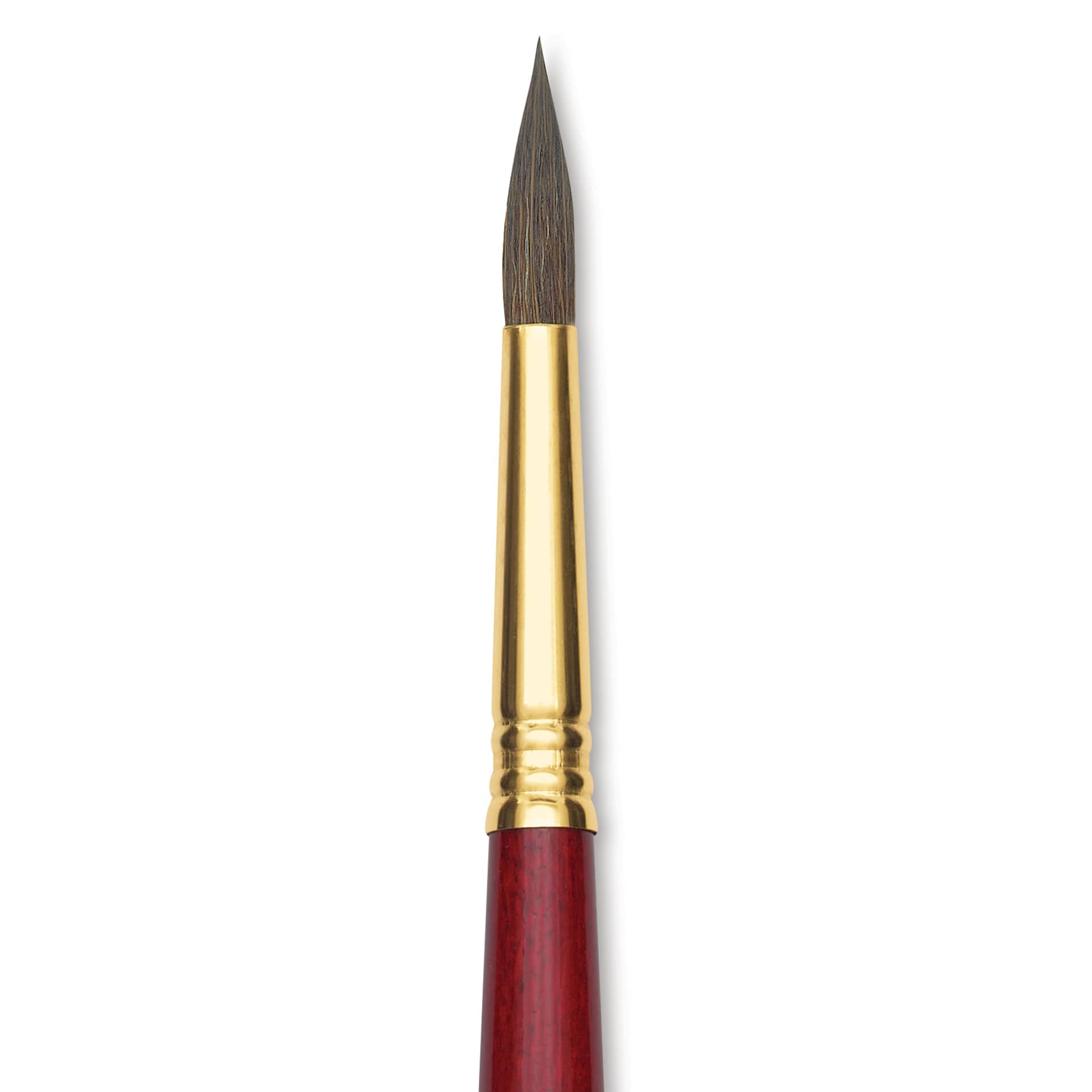 Blick Master Synthetic Kolinsky Brush - Long Handle, Round, Size 10, close-up