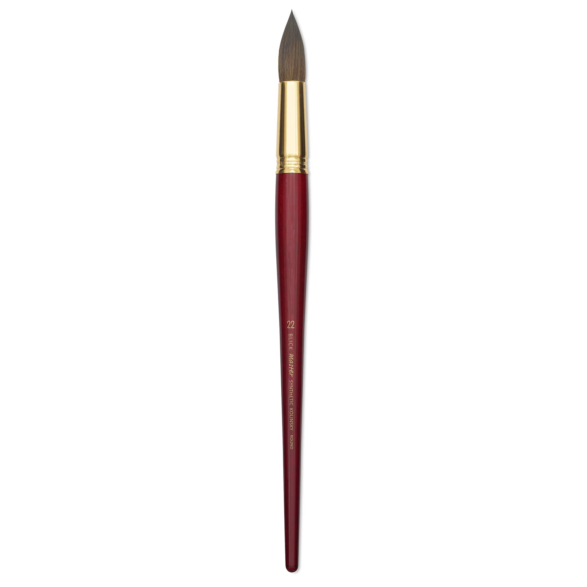 Blick Master Synthetic Kolinsky Brush - Long Handle, Round, Size 22