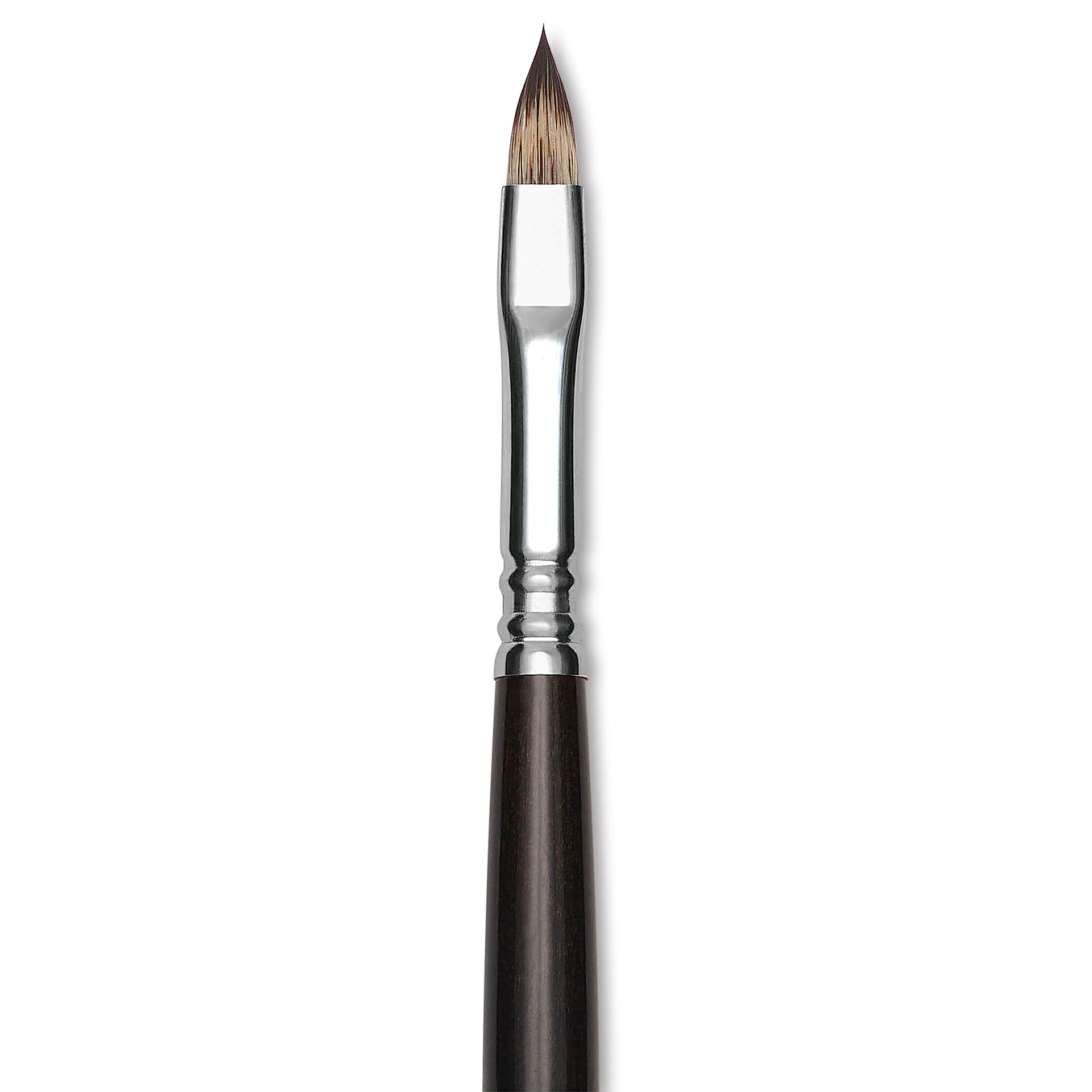 Escoda Vintage Synthetic Brush - Filbert, Long  Handle, Size 6