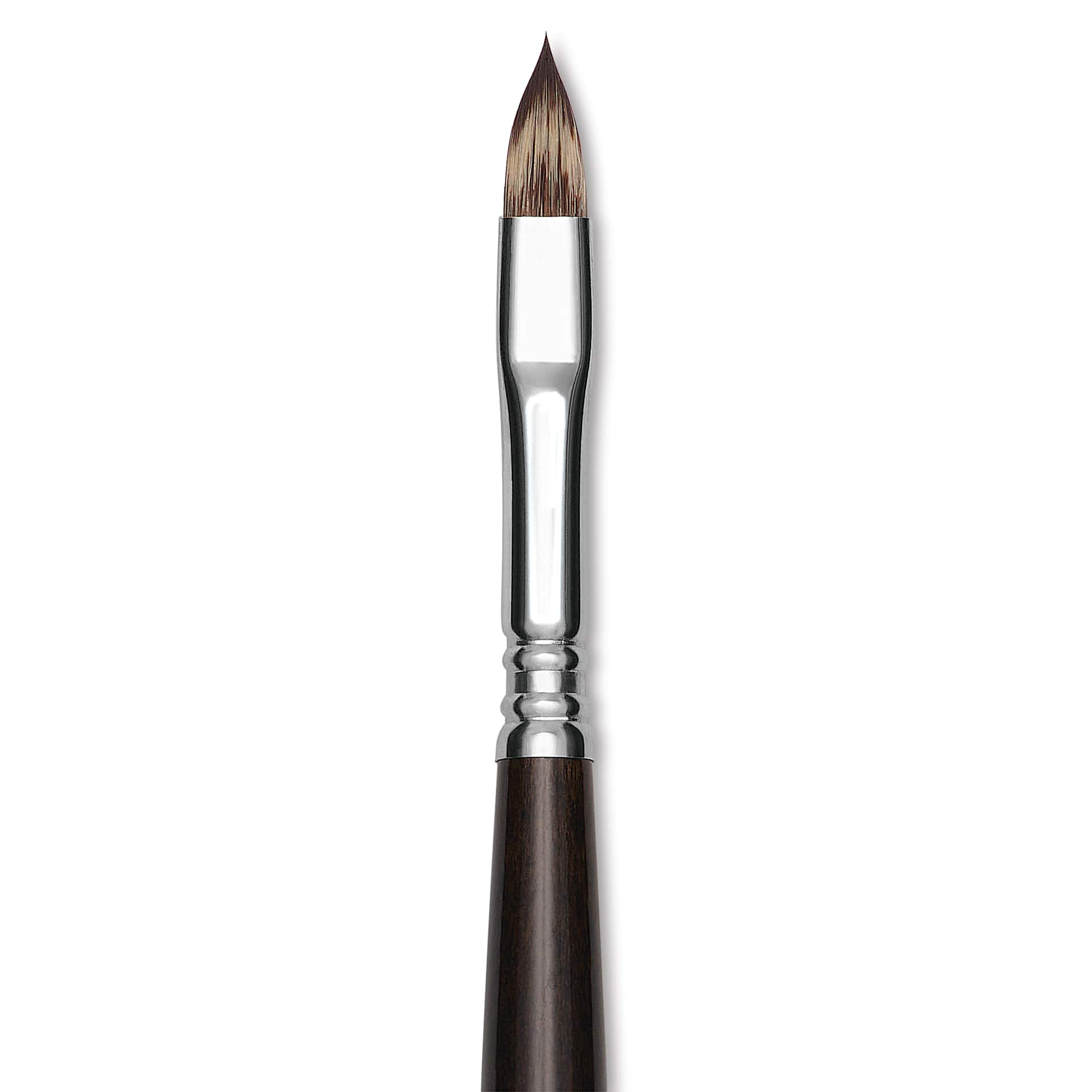 Escoda Vintage Synthetic Brush - Filbert, Long  Handle, Size 8