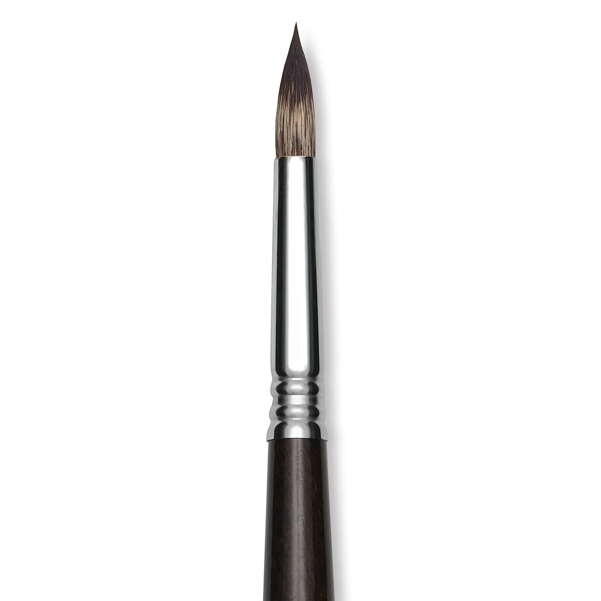 Escoda Vintage Synthetic Brush - Round Pointed, Long  Handle, Size 10