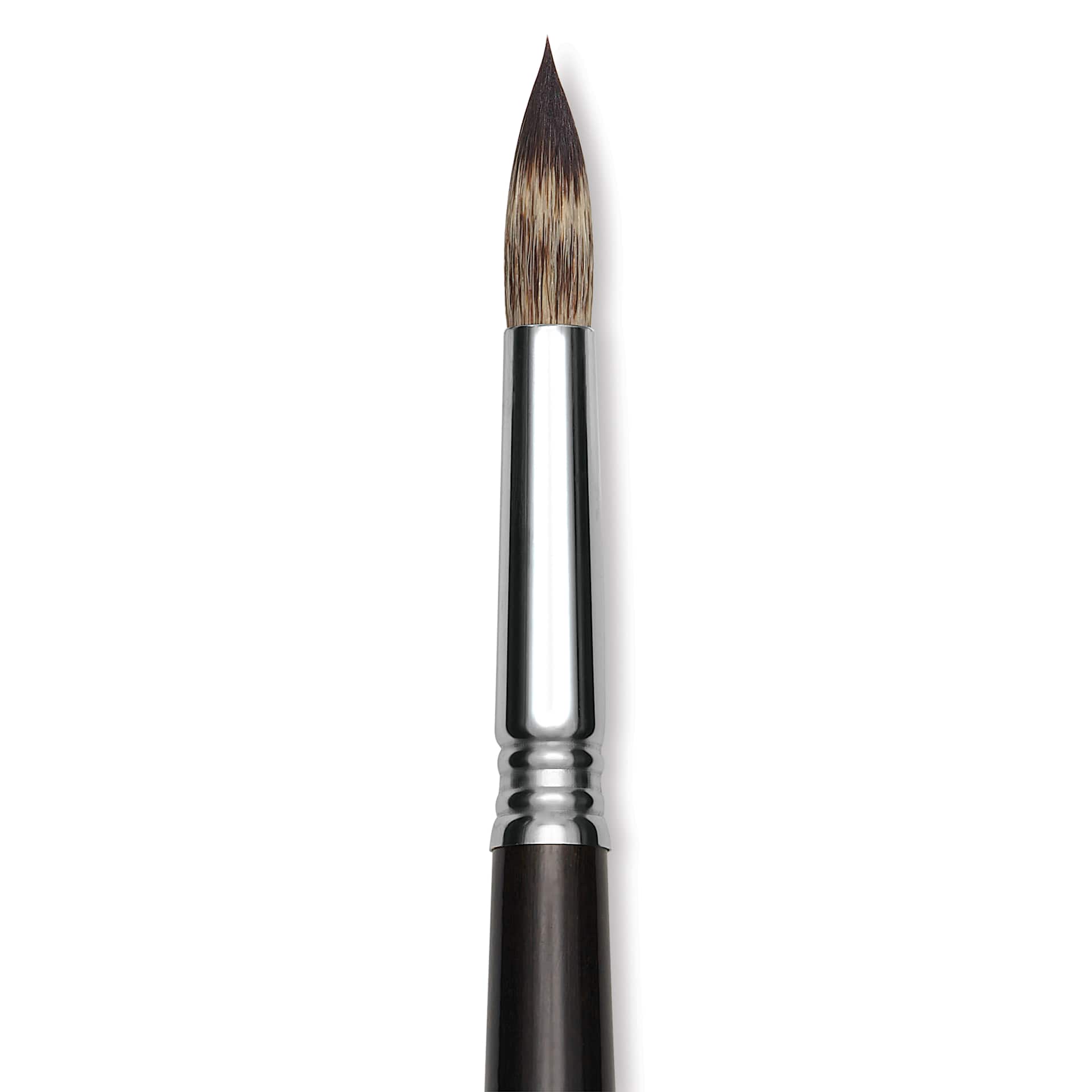Escoda Vintage Synthetic Brush - Round Pointed, Long  Handle, Size 12