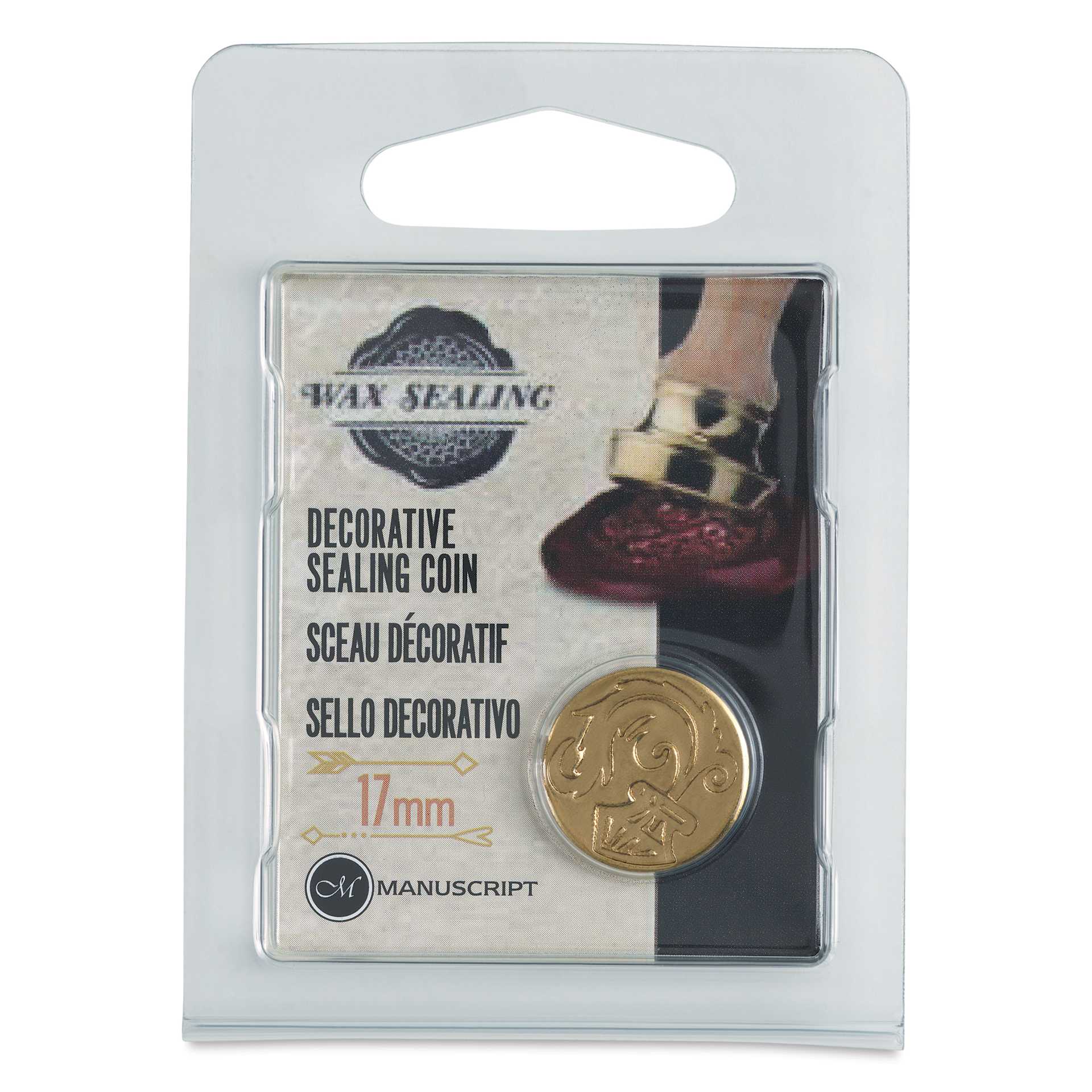 Manuscript Small Sealing Coin - Quill, front of packaging