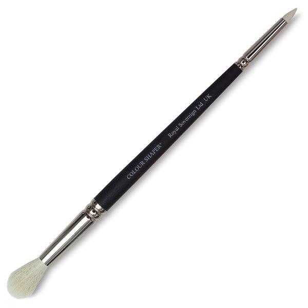 Watercolor Colour Shaper - Angled view showing Mop and Tapered ends