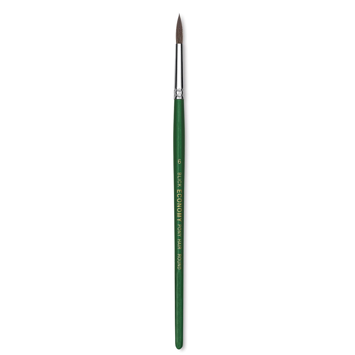 Blick Economy Pony Hair Brush - Round, Short Handle, Size 6