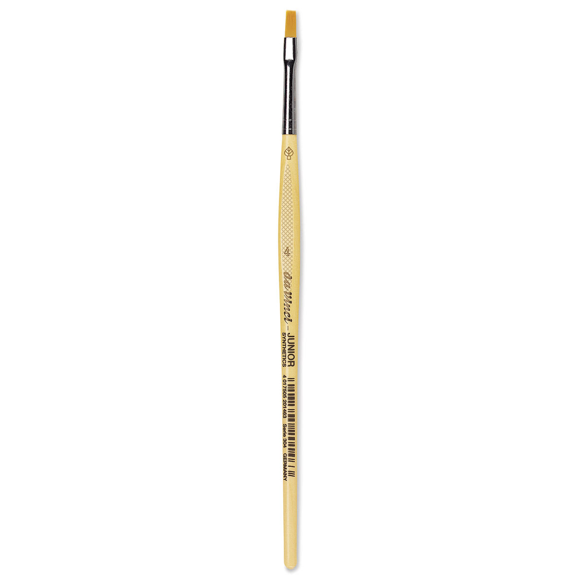 Da Vinci Junior Synthetic Brush - Bright, Short Handle, Size 4