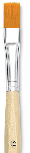 Da Vinci Junior Synthetic Brushes - Closeup of Bright brush
