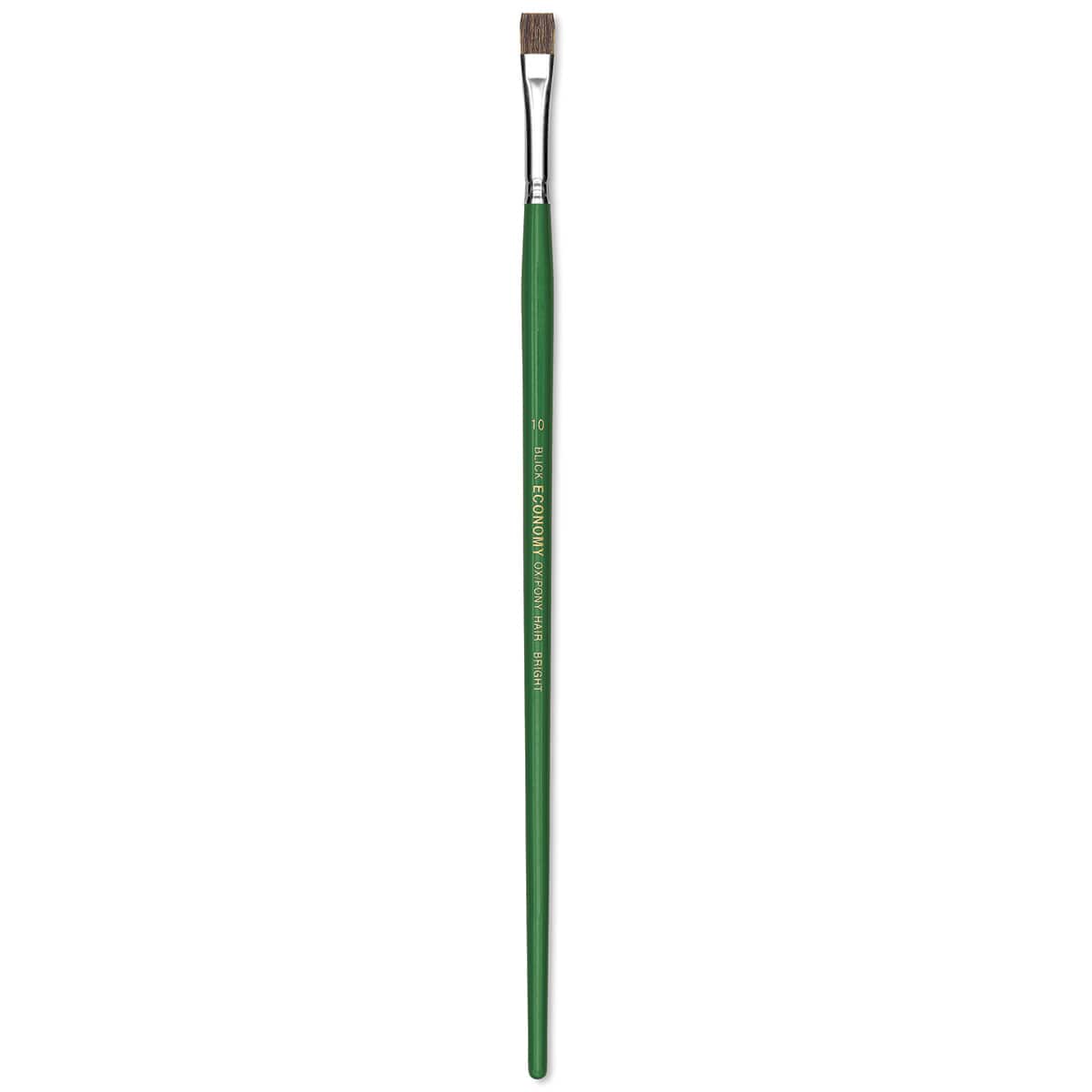 Blick Economy Ox/Pony Hair Brush - Bright, Long Handle, Size 10