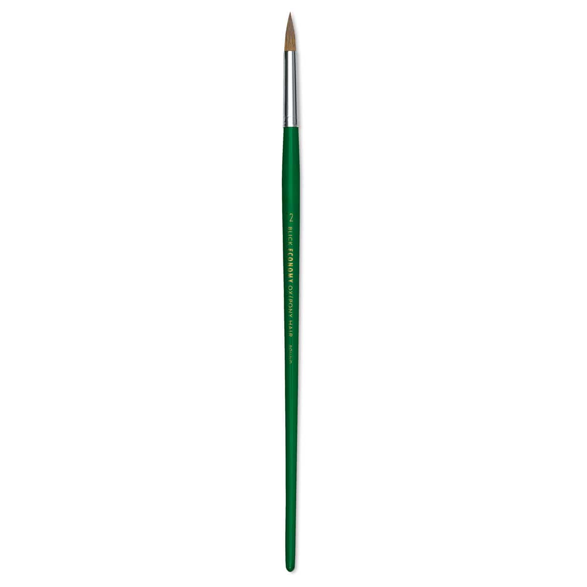 Blick Economy Ox/Pony Hair Brush - Round, Long Handle, Size 12