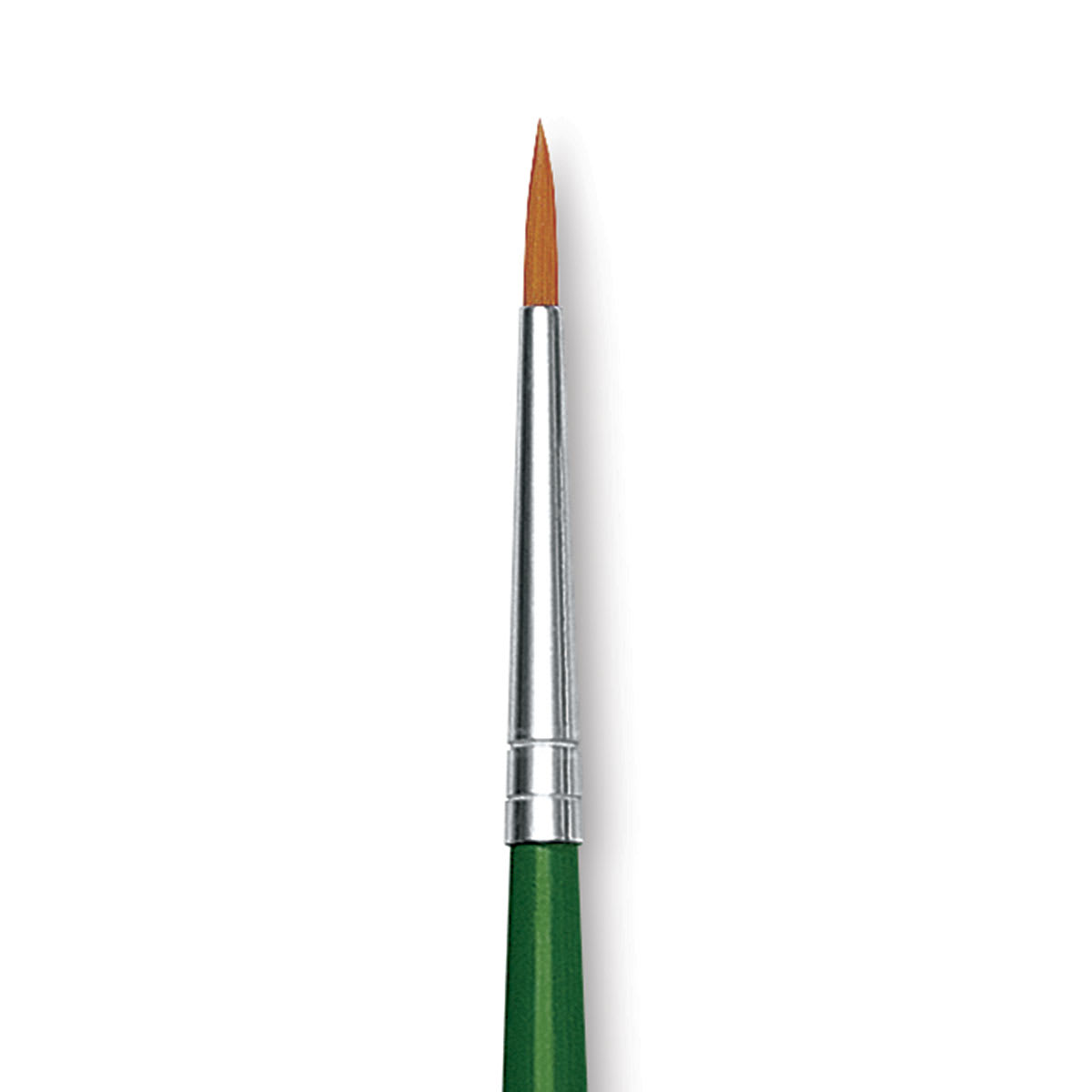 Blick Economy Golden Taklon Brush - Round, Long Handle, Size 1 close up