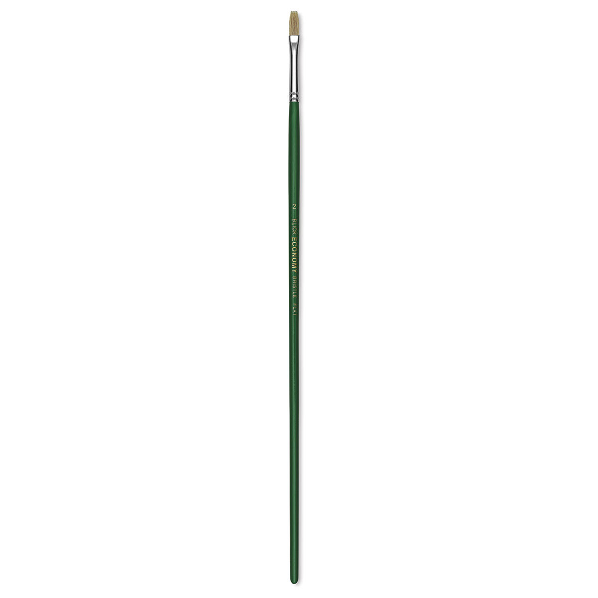 Blick Economy White Bristle Brush - Flat, Size 2