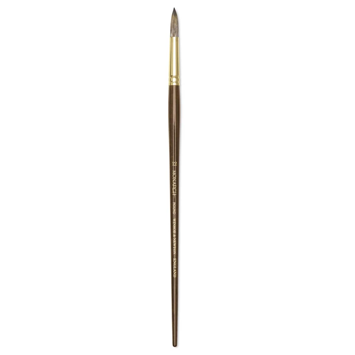 Winsor & Newton Monarch Mongoose Brush - Round, Long Handle, Size 12